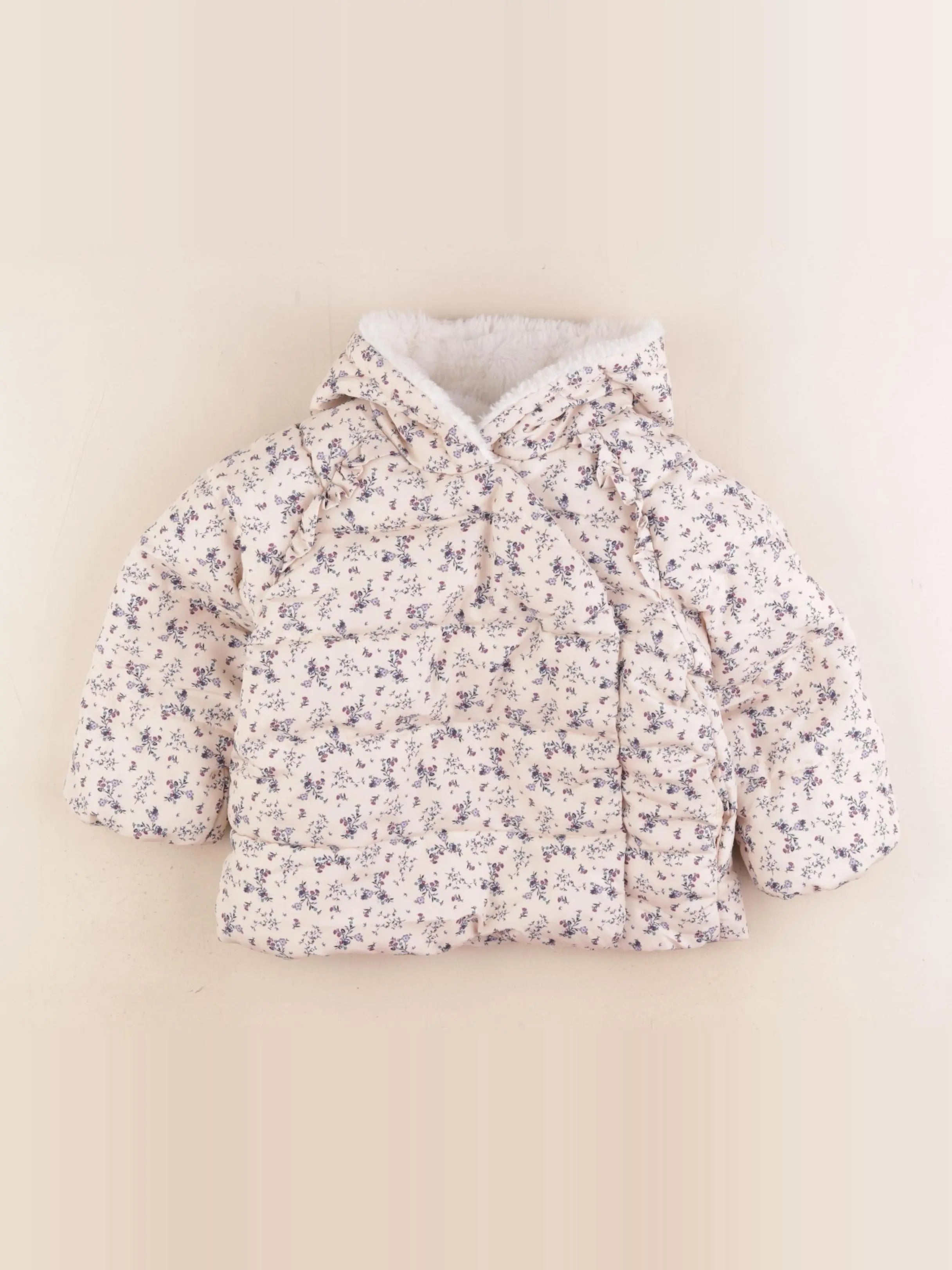 Vertbaudet - doudoune beige - 2 ans