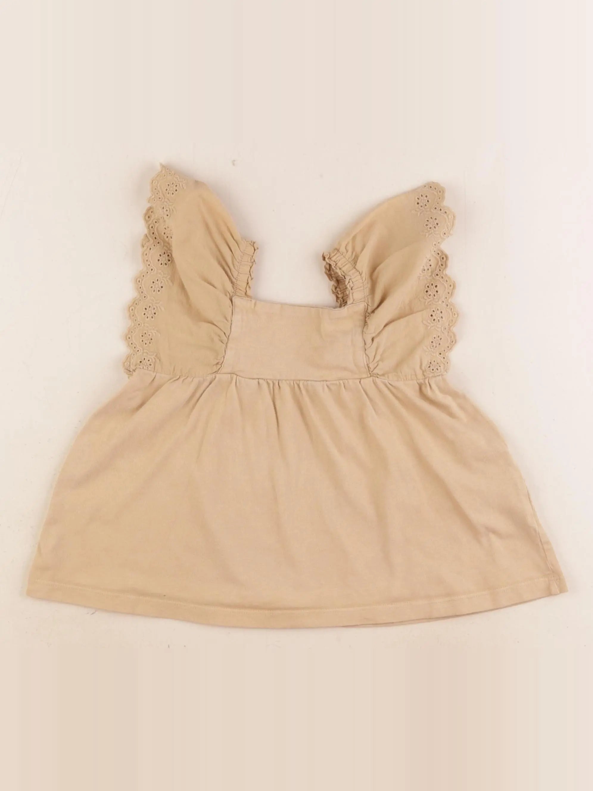 Vertbaudet - tee-shirt beige - 2 ans