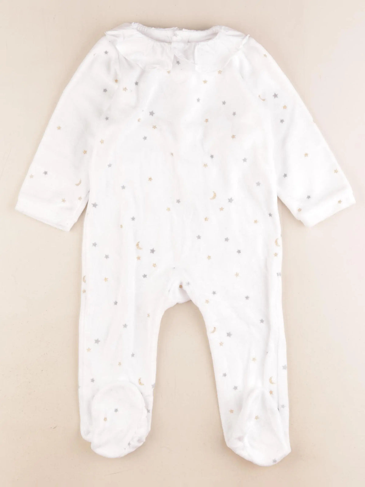 Jacadi - pyjama velours blanc - 18 mois