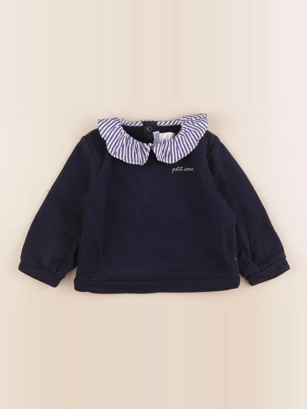 Jacadi - sweat bleu - 18 mois