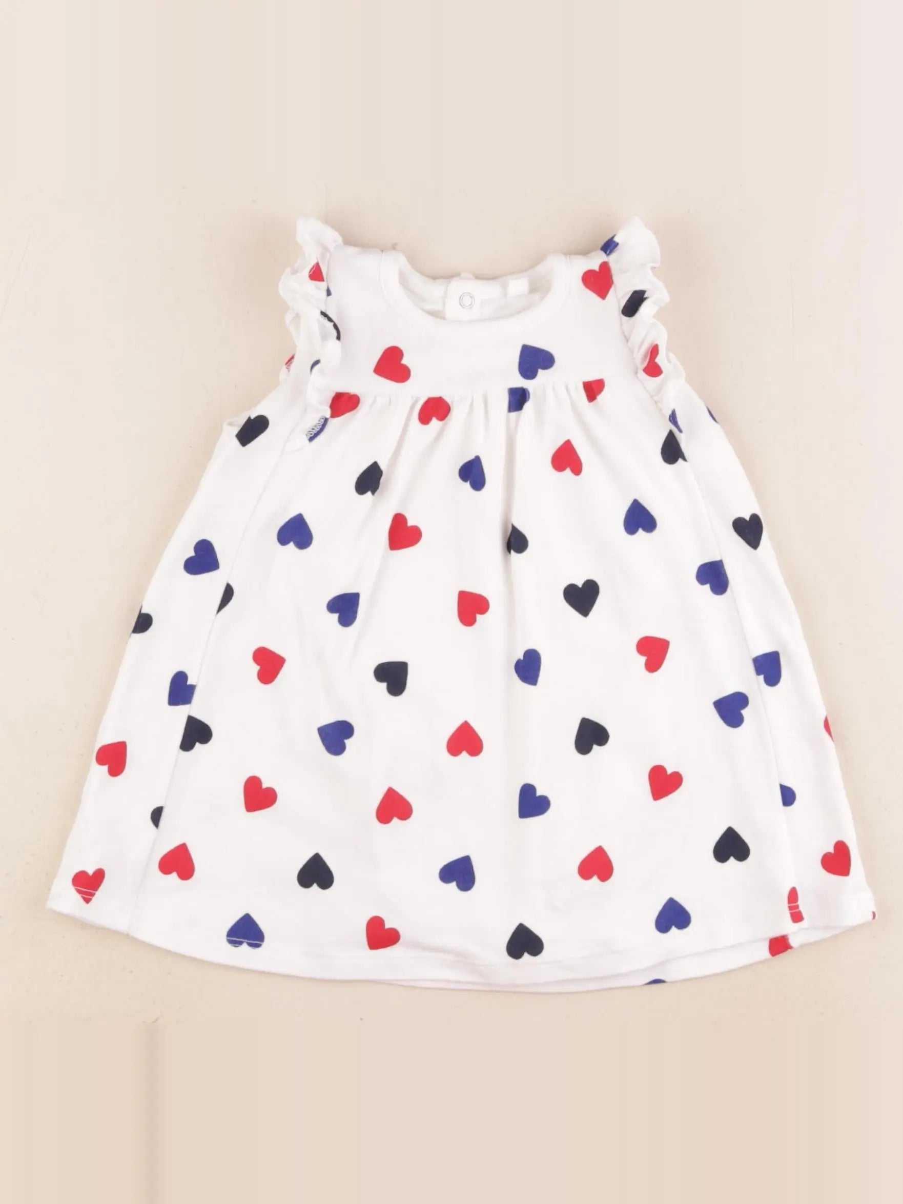 Petit Bateau - body robe multicolore - 12 mois