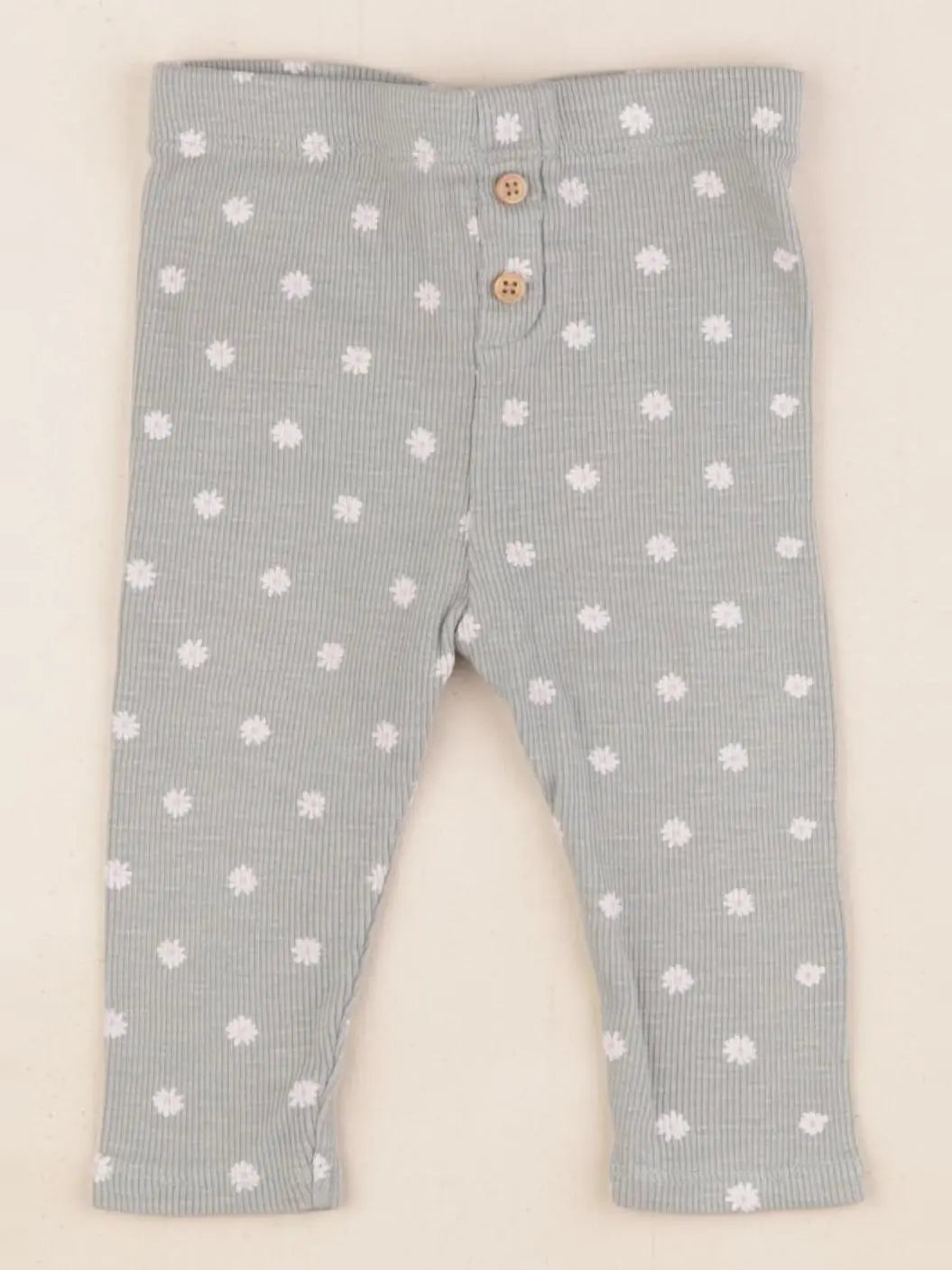 Vertbaudet - legging vert - 12 mois