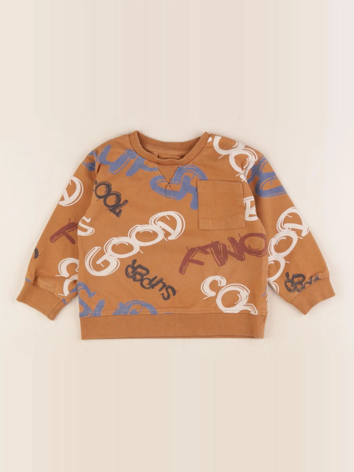 Vertbaudet - sweat multicolore - 3 ans