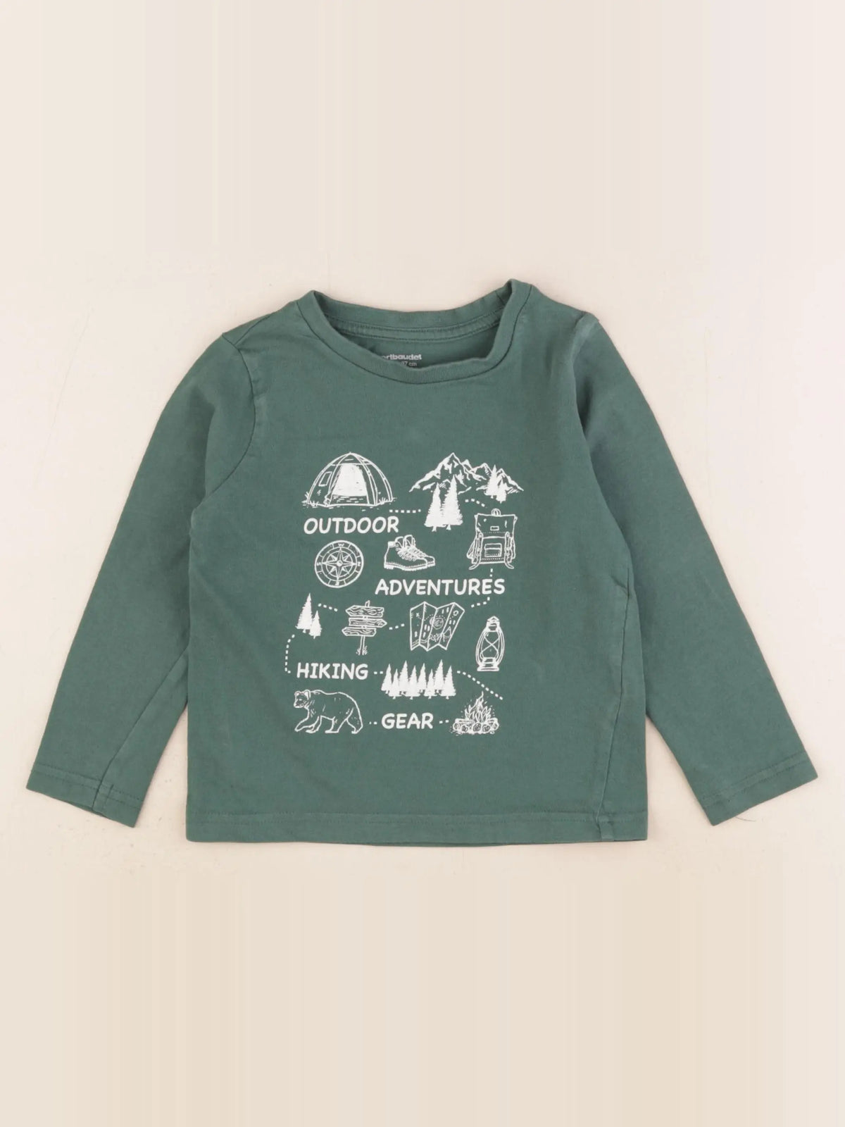 Vertbaudet - tee-shirt vert - 3 ans