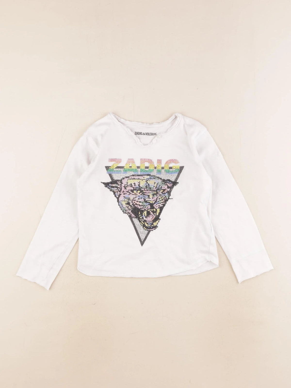 Zadig & Voltaire - tee-shirt blanc - 5 ans