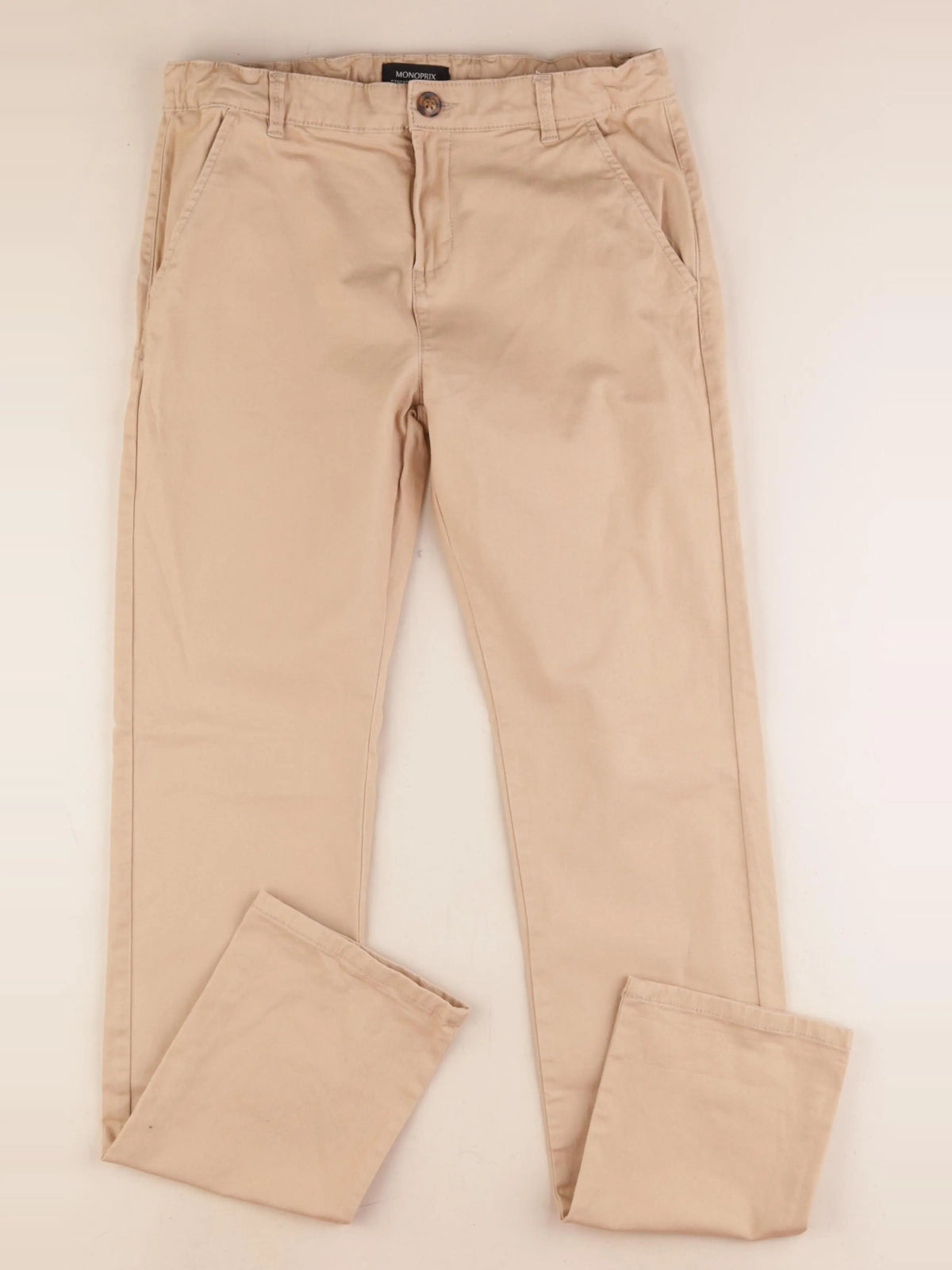 Monoprix - pantalon marron - 14 ans