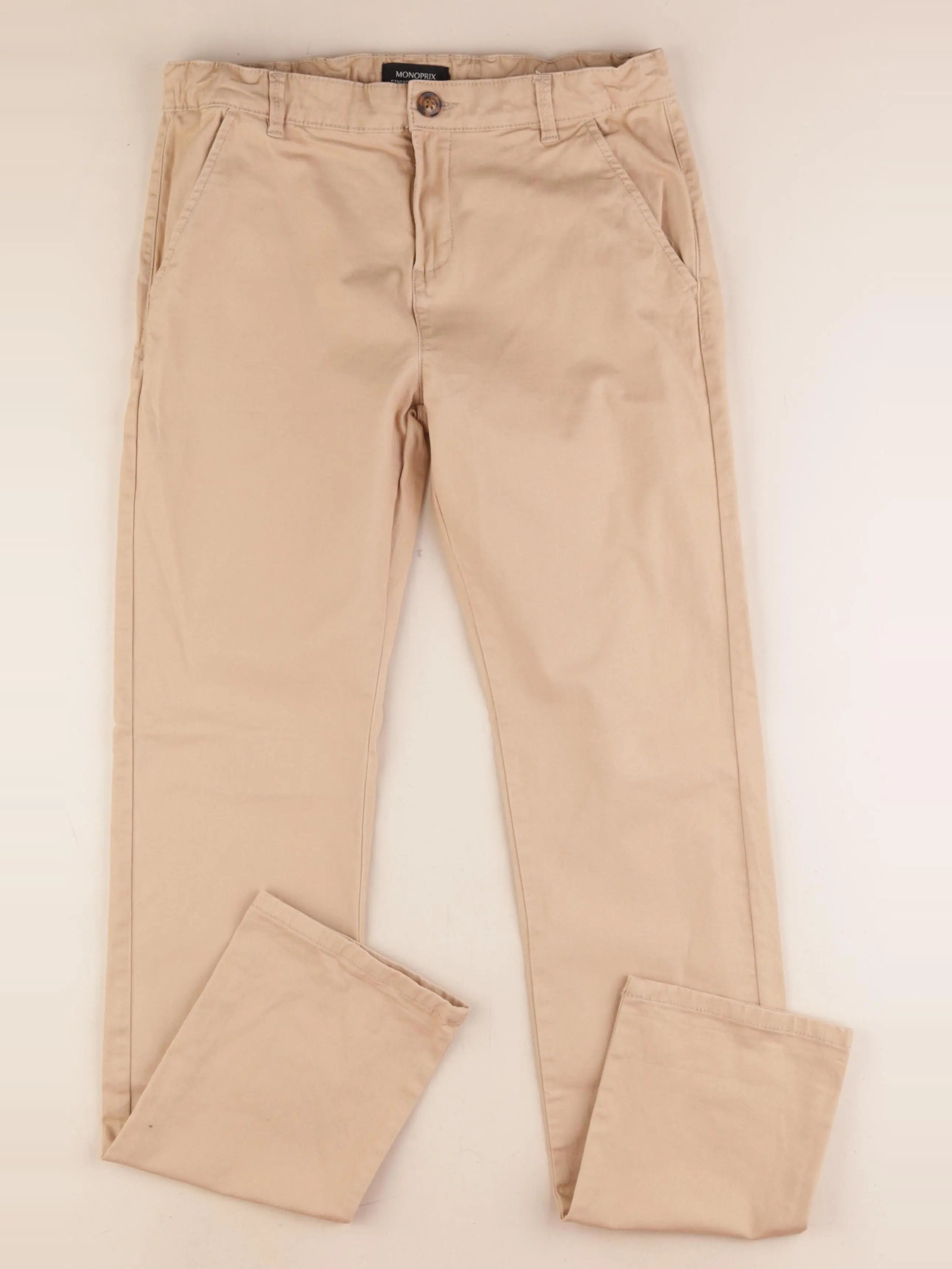 Monoprix - pantalon marron - 14 ans
