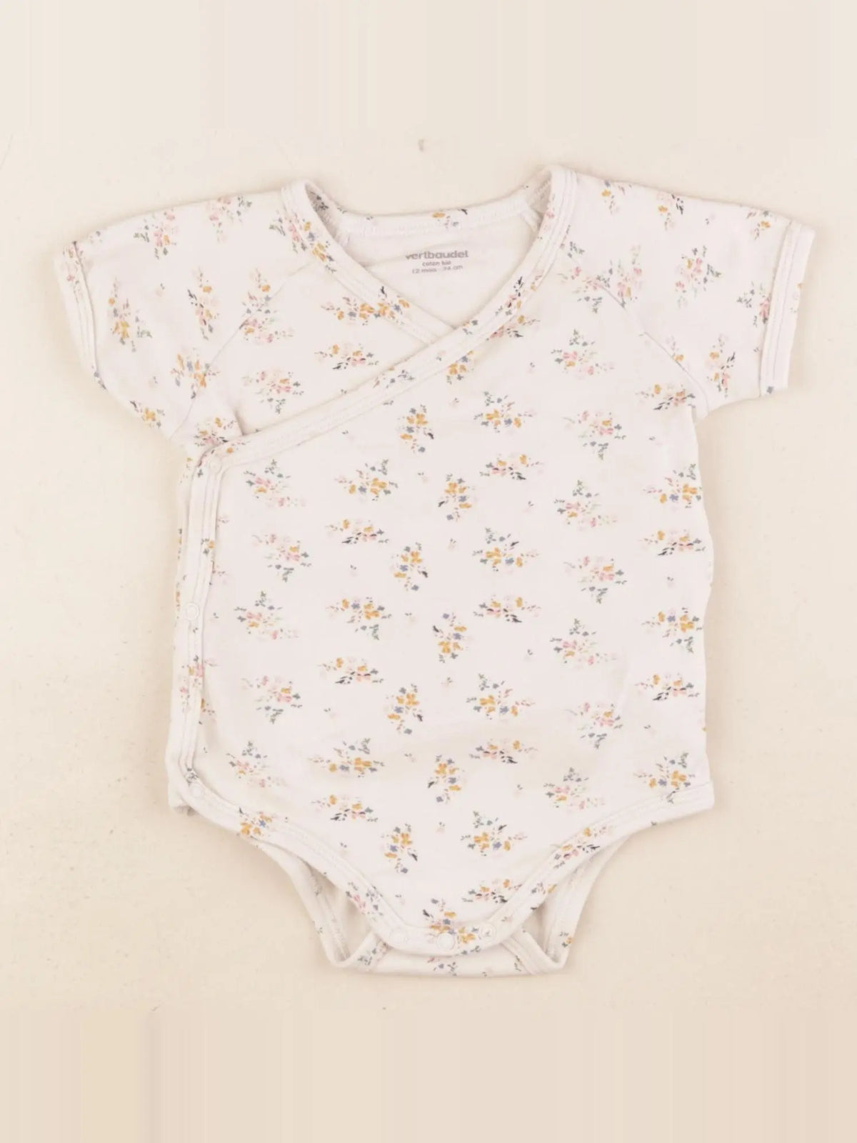 Vertbaudet - body marron - 12 mois