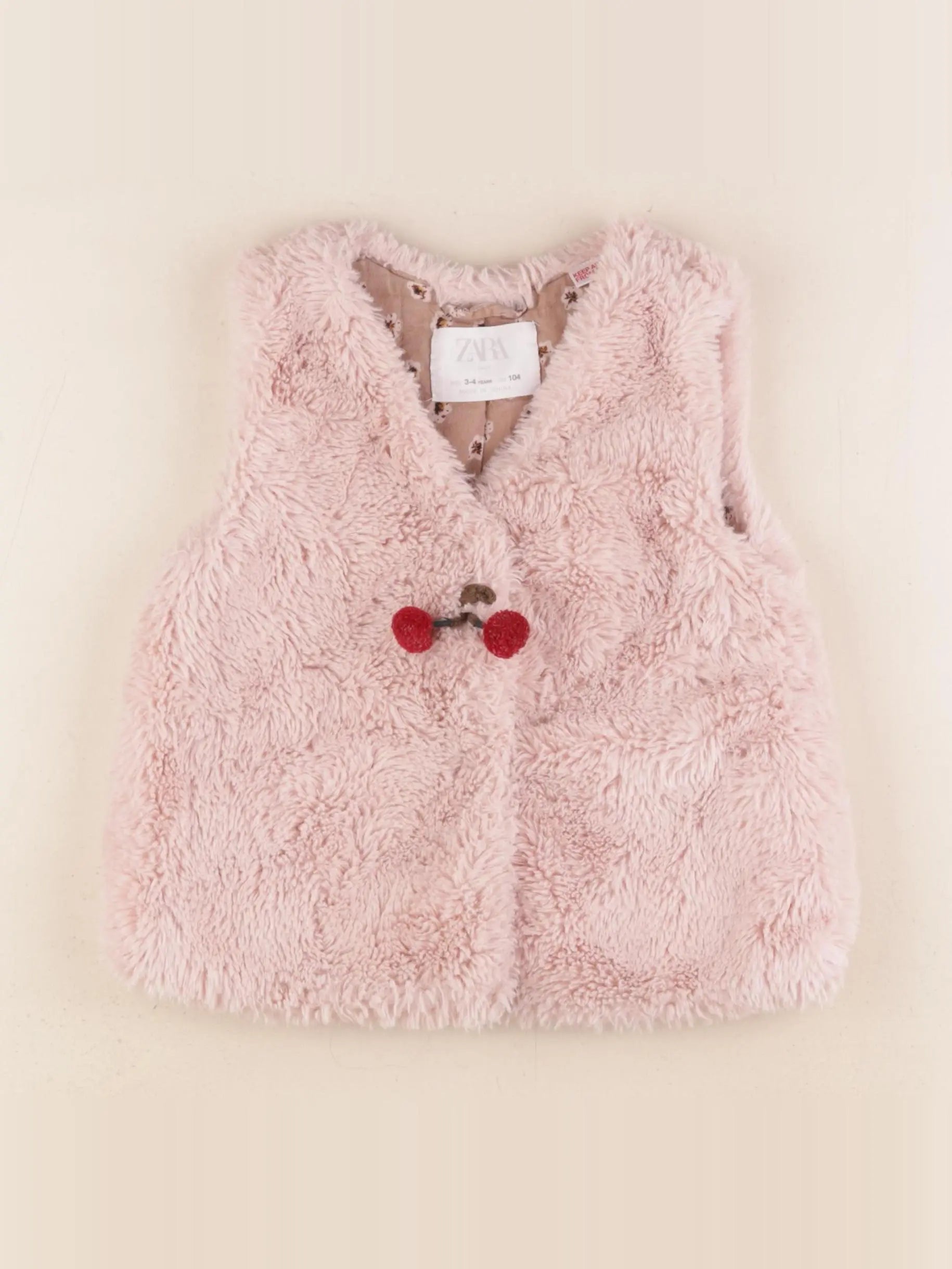 Zara - gilet rose - 3/4 ans