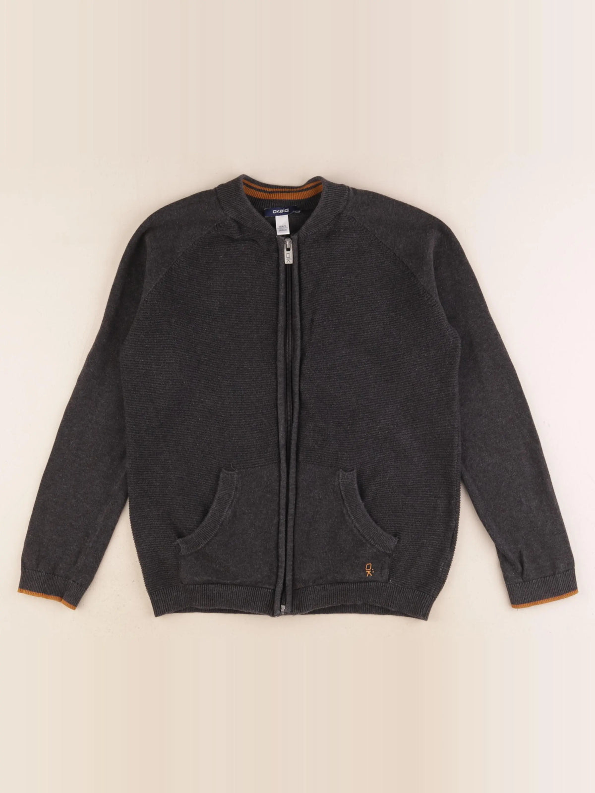 Okaidi - gilet gris - 10 ans