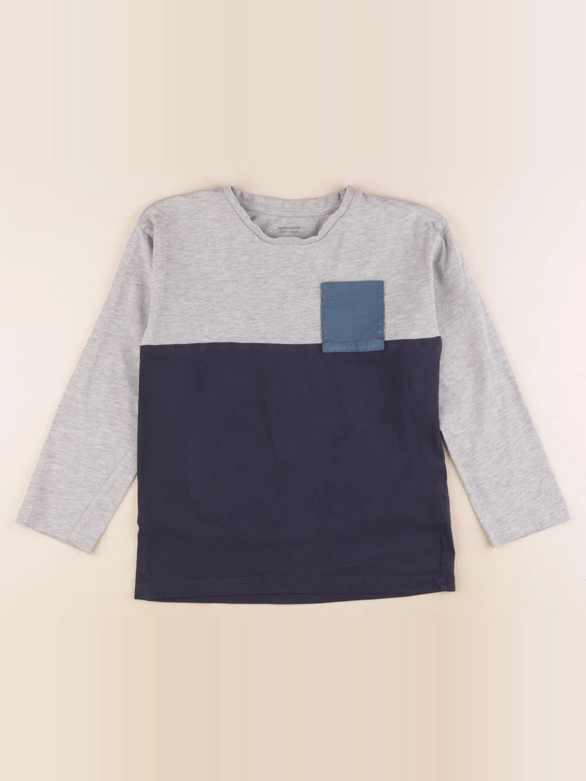 Vertbaudet - tee-shirt gris - 10 ans