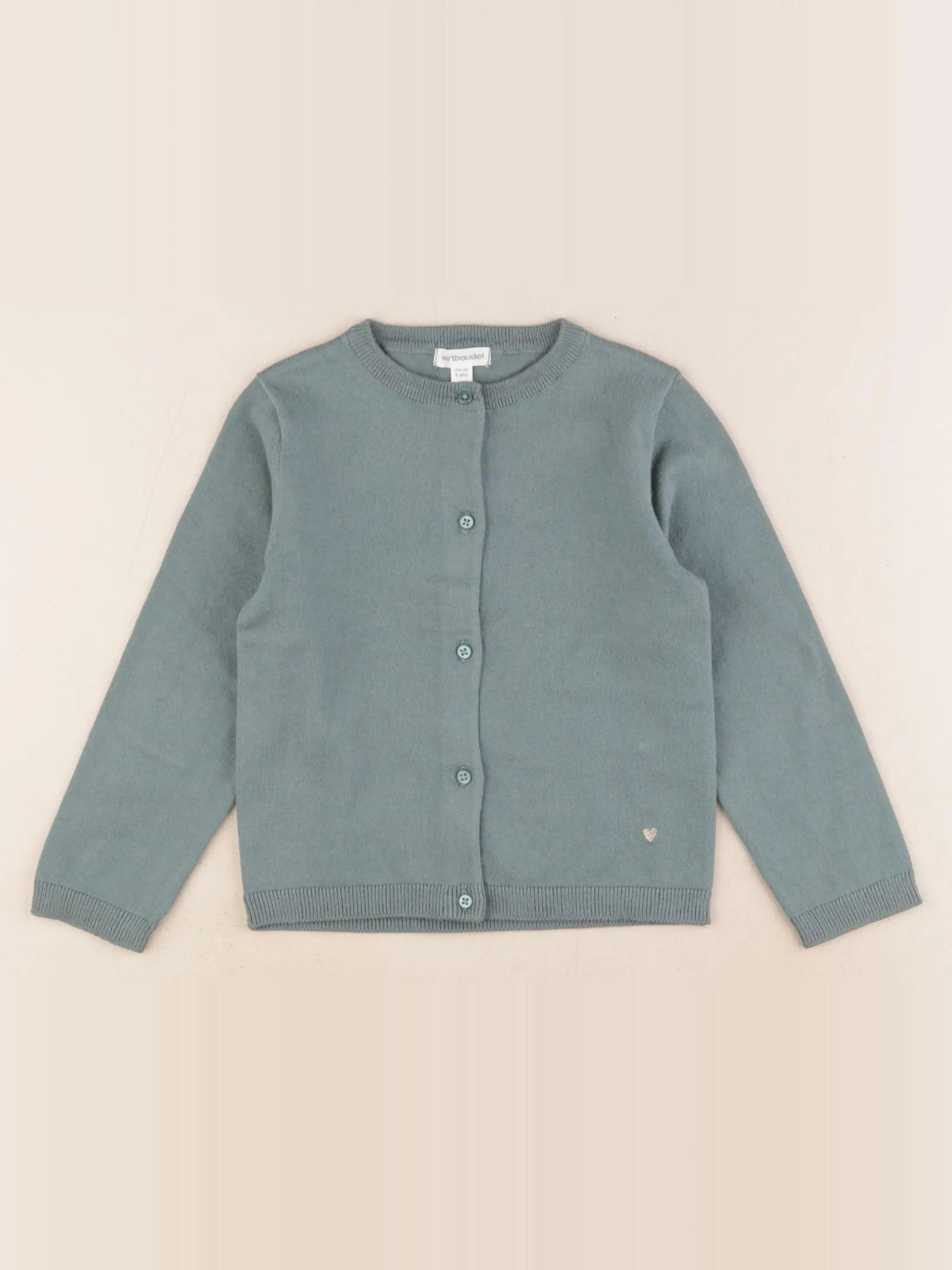 Vertbaudet - gilet vert - 4 ans