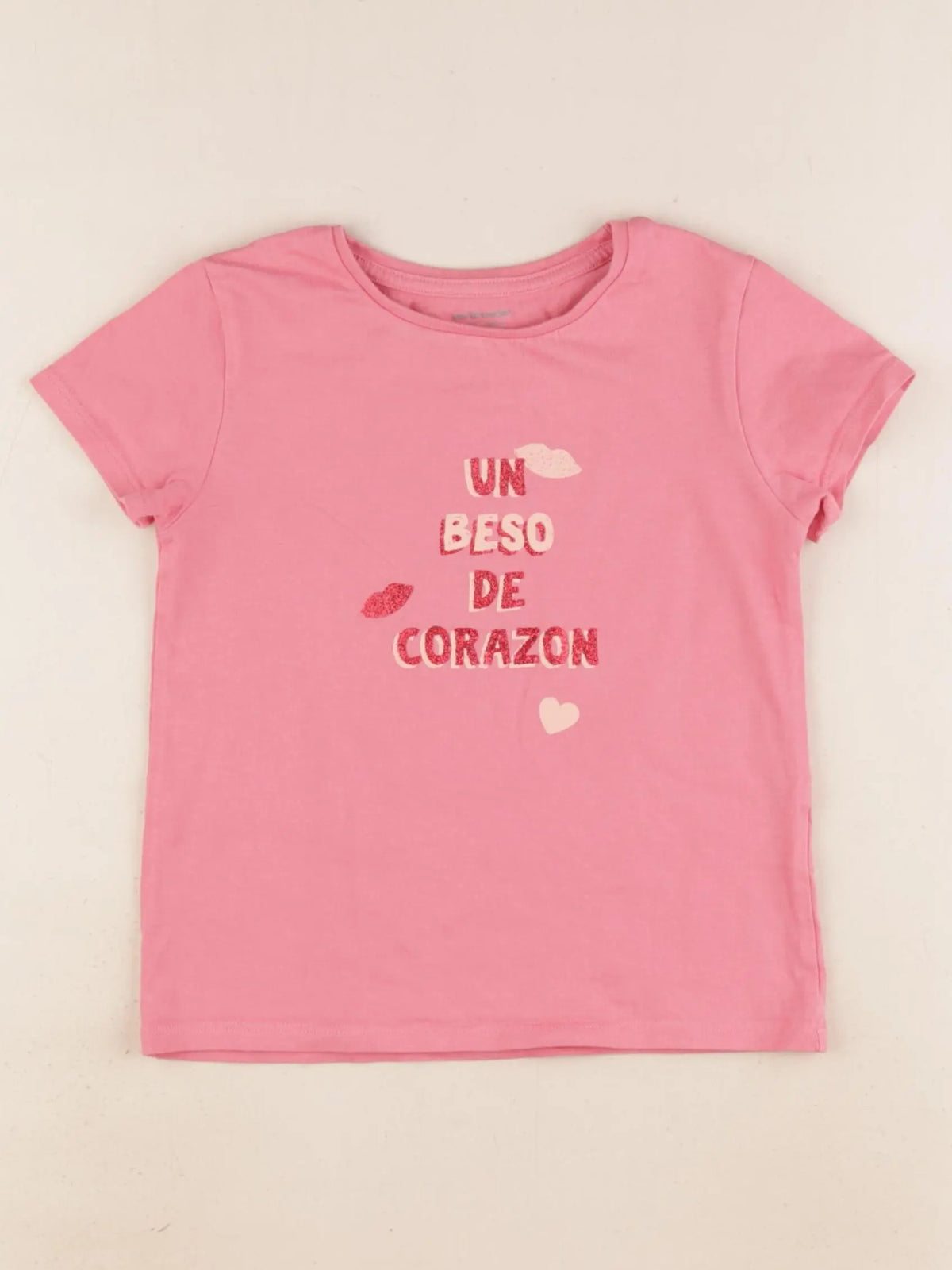 Vertbaudet - tee-shirt rose - 4 ans