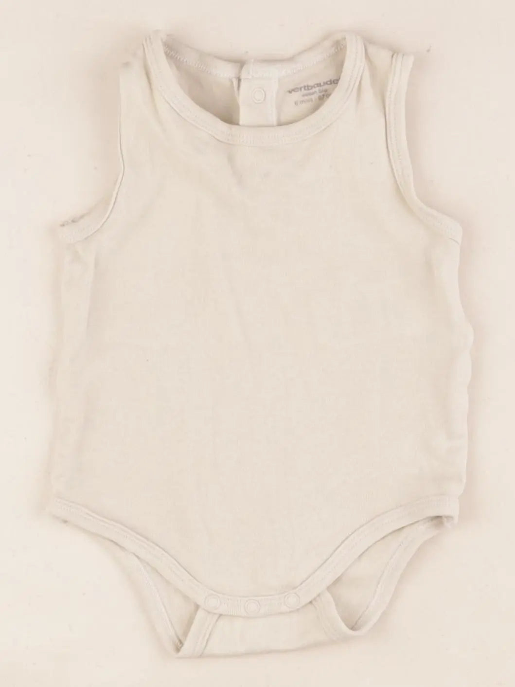 Vertbaudet - body beige - 6 mois
