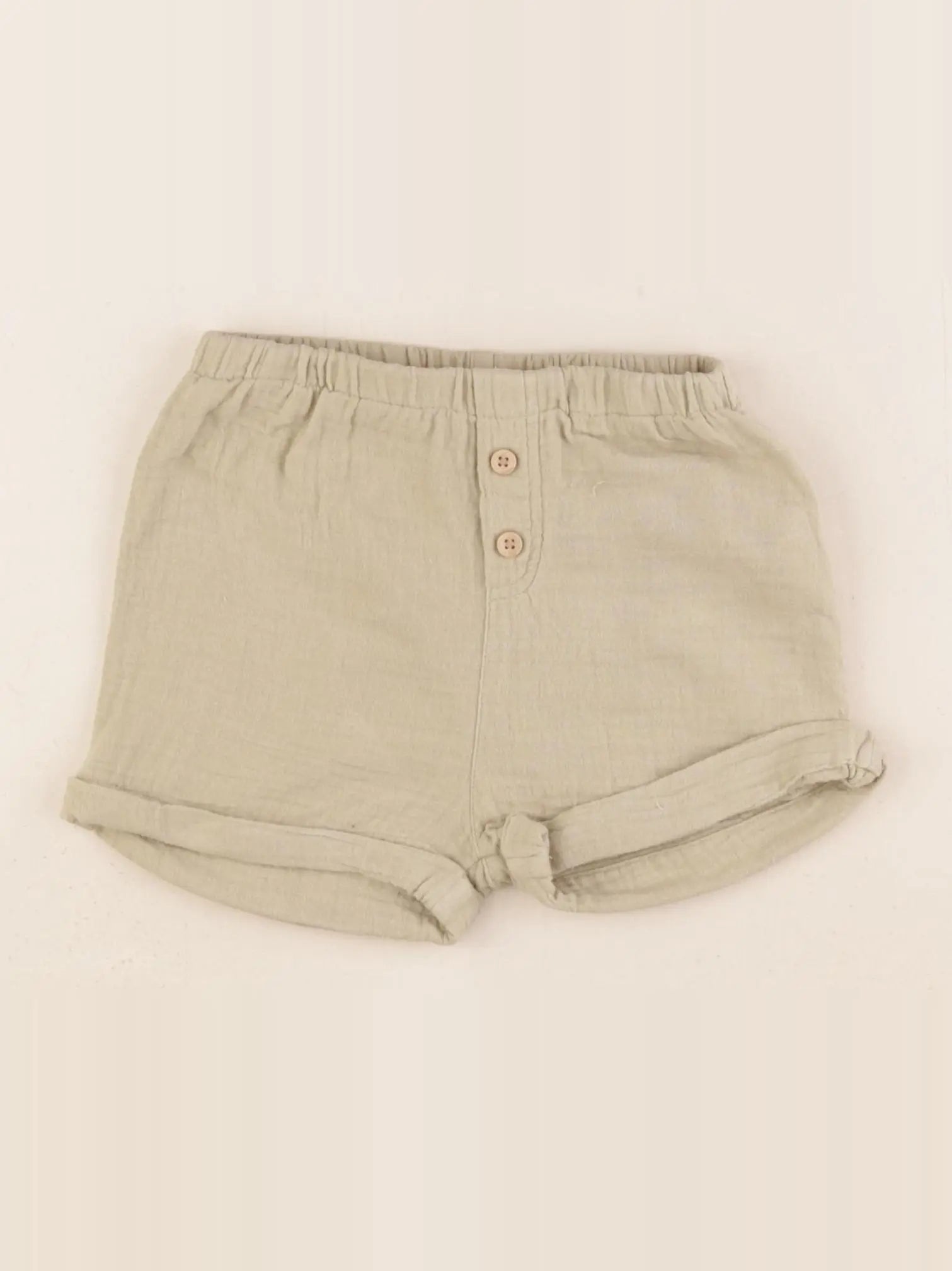 Vertbaudet - short vert - 18 mois