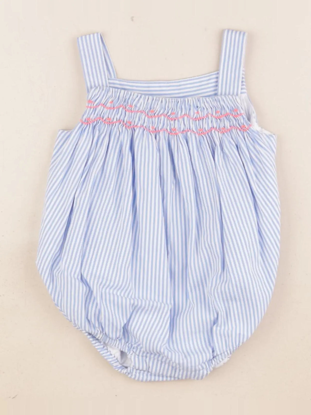 Jacadi - salopette blanc, bleu - 6 mois