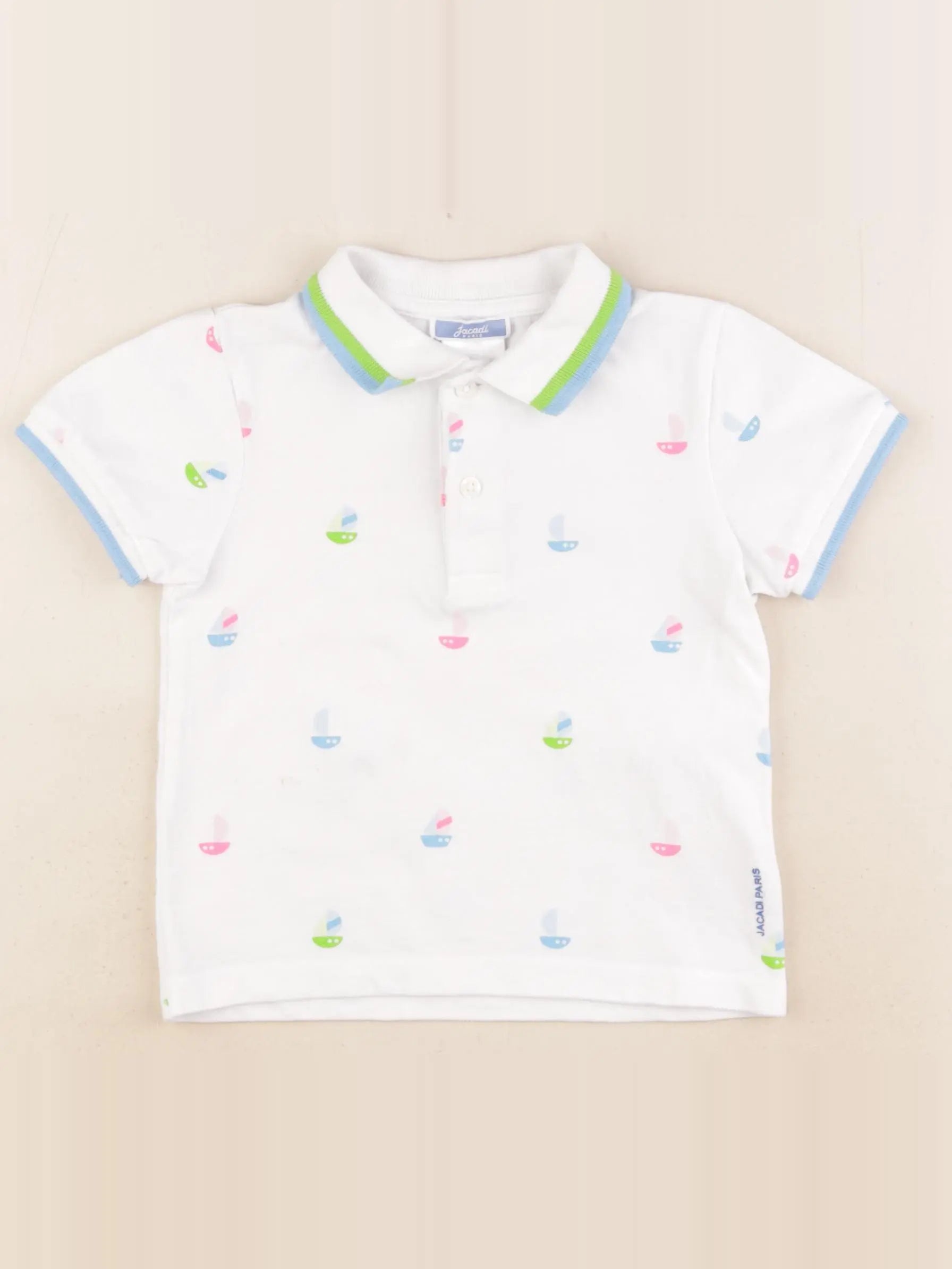 Jacadi - polo blanc, multicolore - 36 mois
