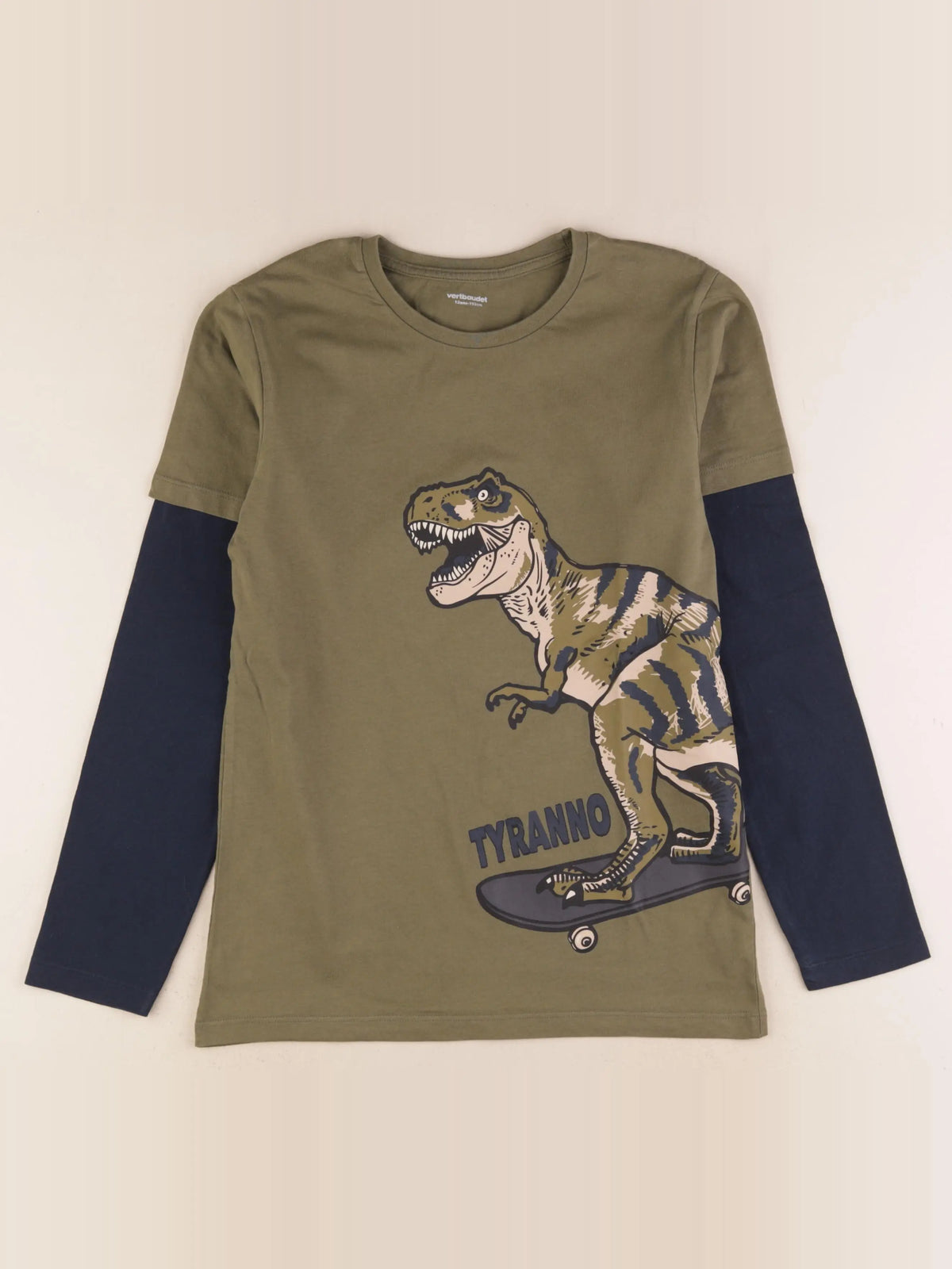 Vertbaudet - tee-shirt vert - 12 ans