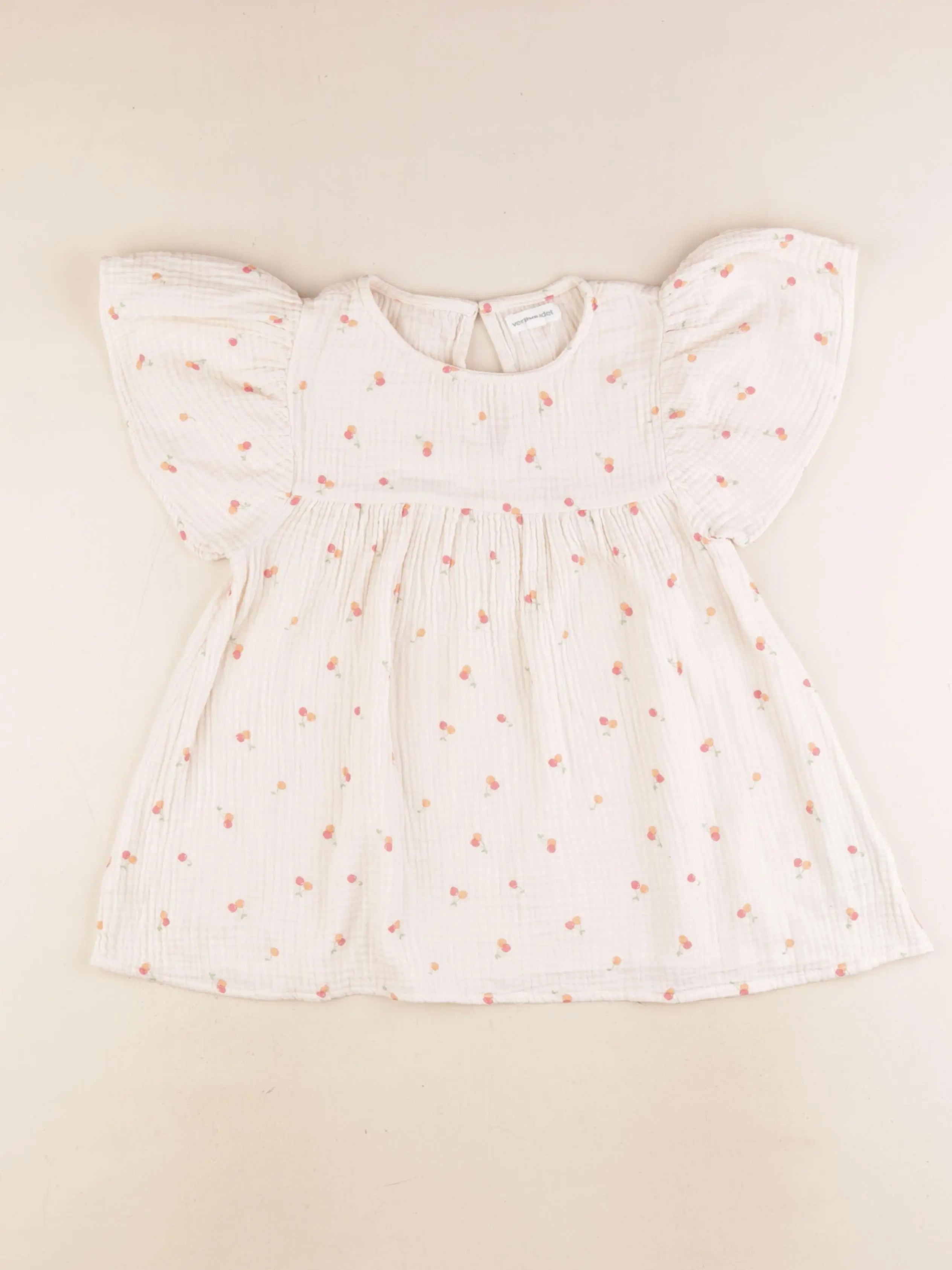 Vertbaudet - blouse beige - 10 ans