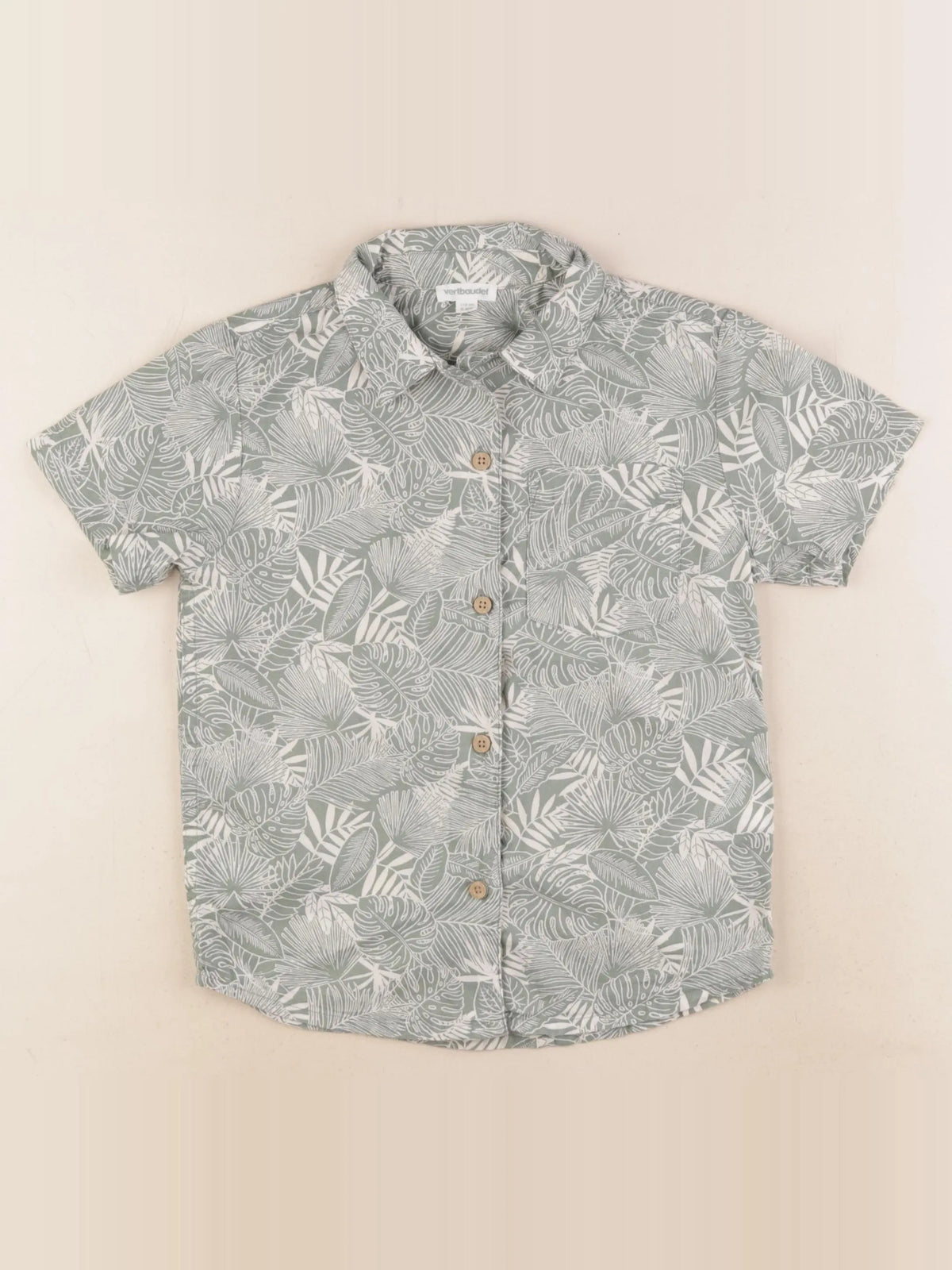 Vertbaudet - chemise vert - 5 ans