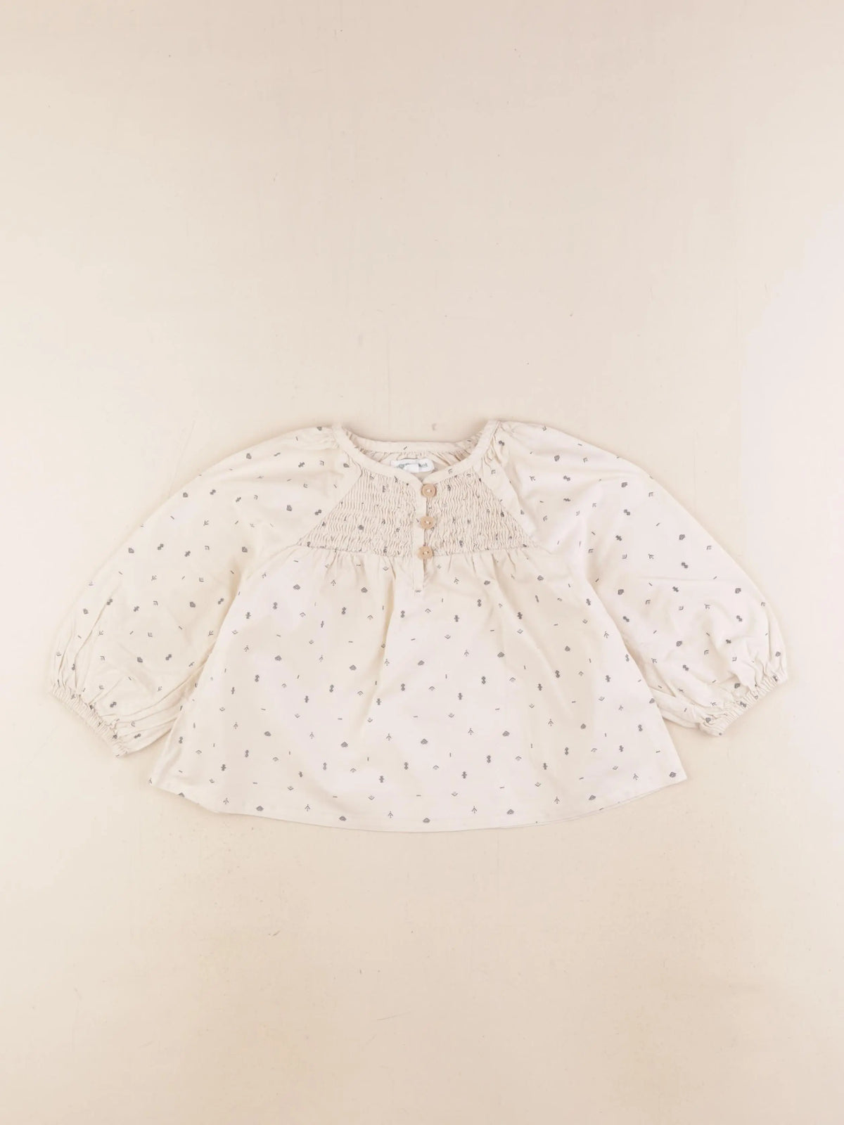 Vertbaudet - blouse beige - 18 mois