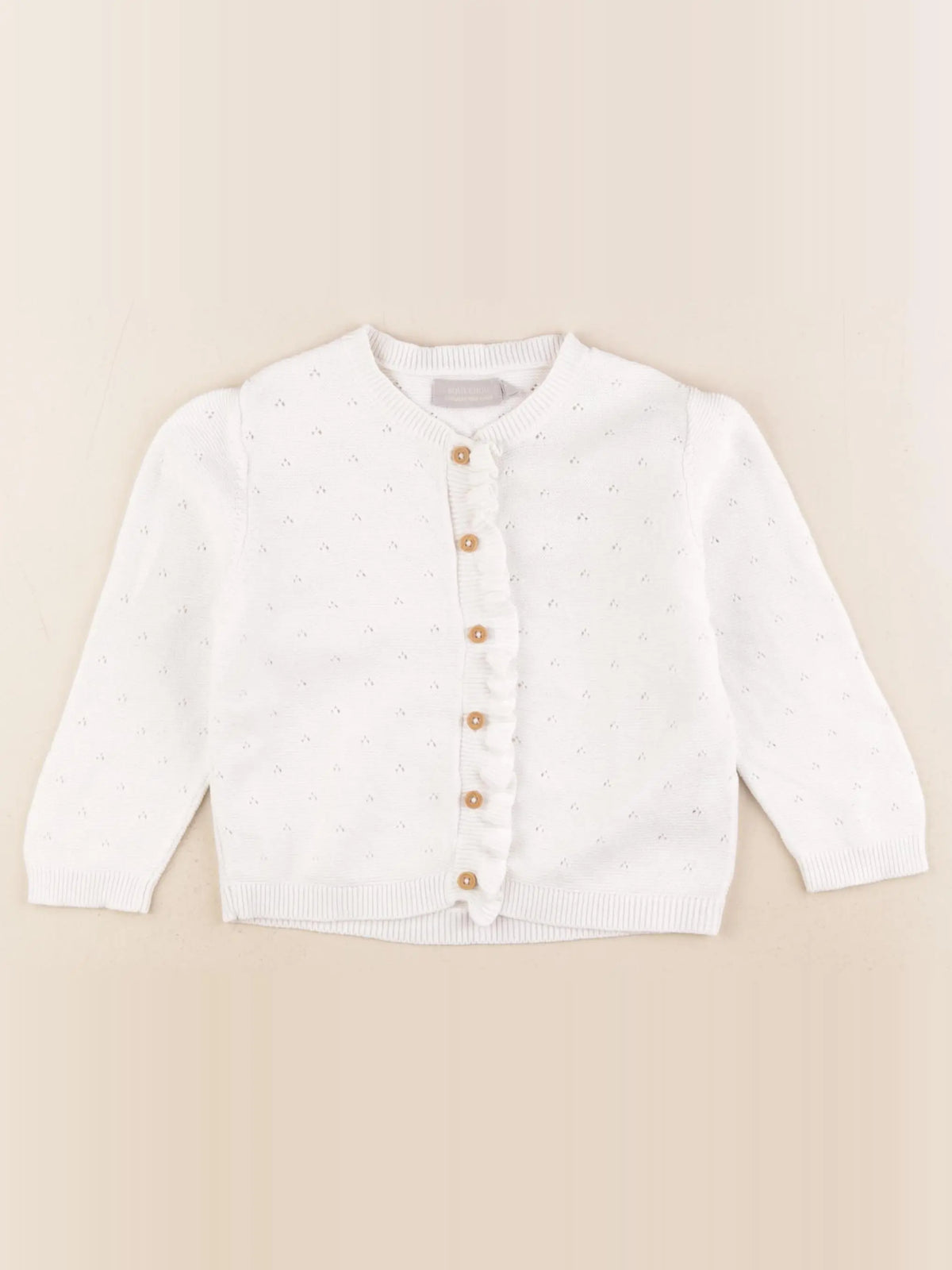 Boutchou - gilet blanc - 24 mois