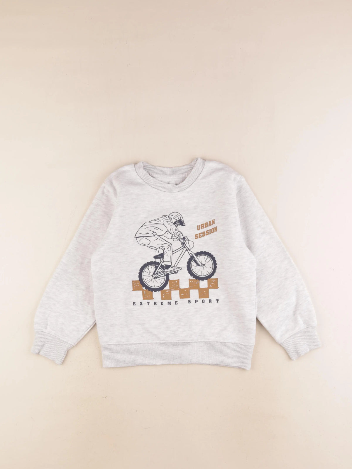 Vertbaudet - sweat gris - 6 ans