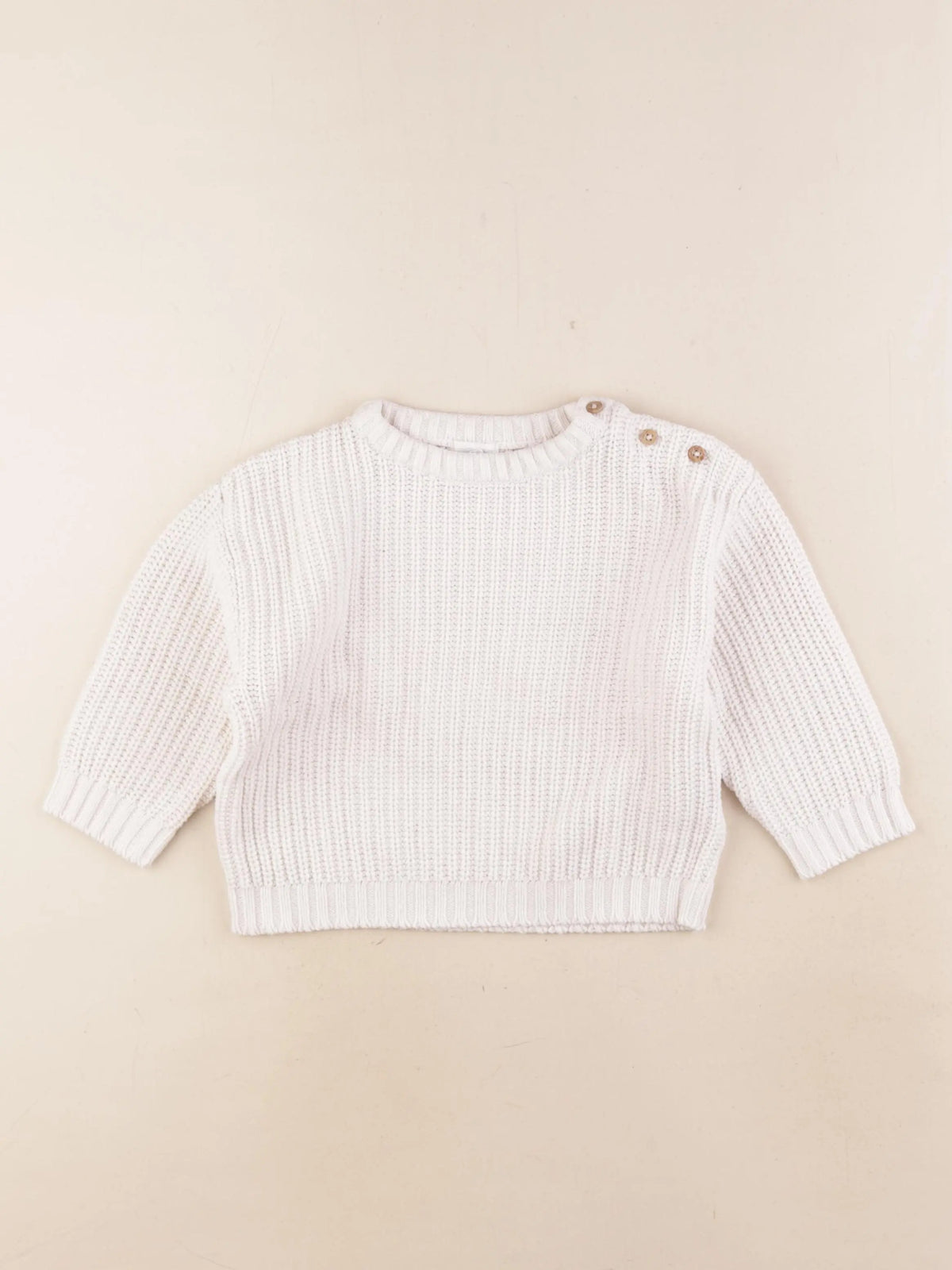 Vertbaudet - pull blanc - 2 ans