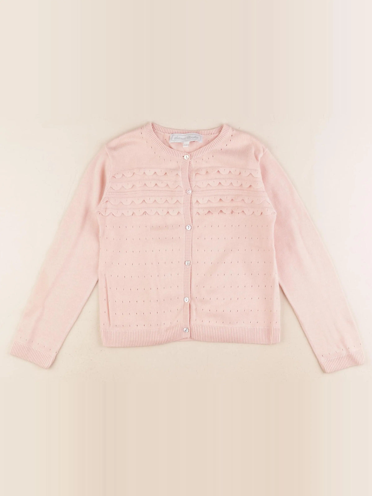Tartine & Chocolat - gilet rose - 6 ans