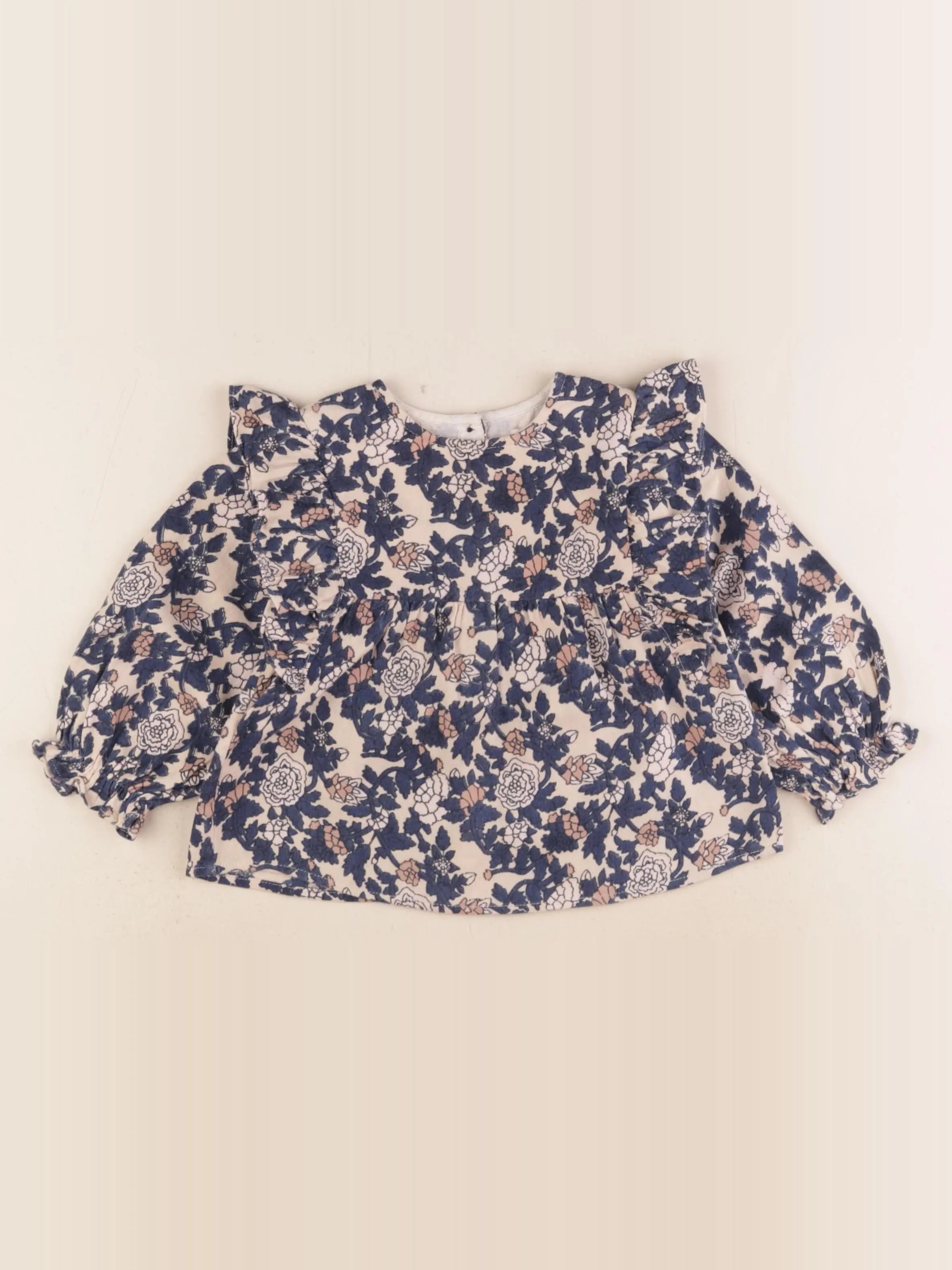 Louis Louise - blouse bleu - 2 ans