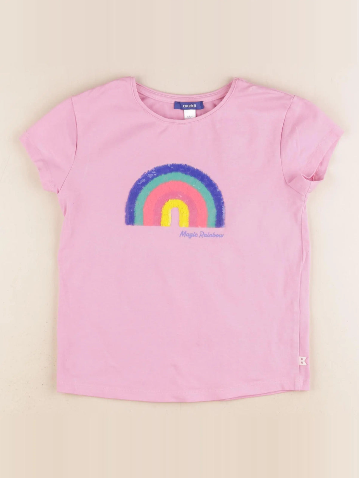 Okaidi - tee-shirt rose - 8 ans