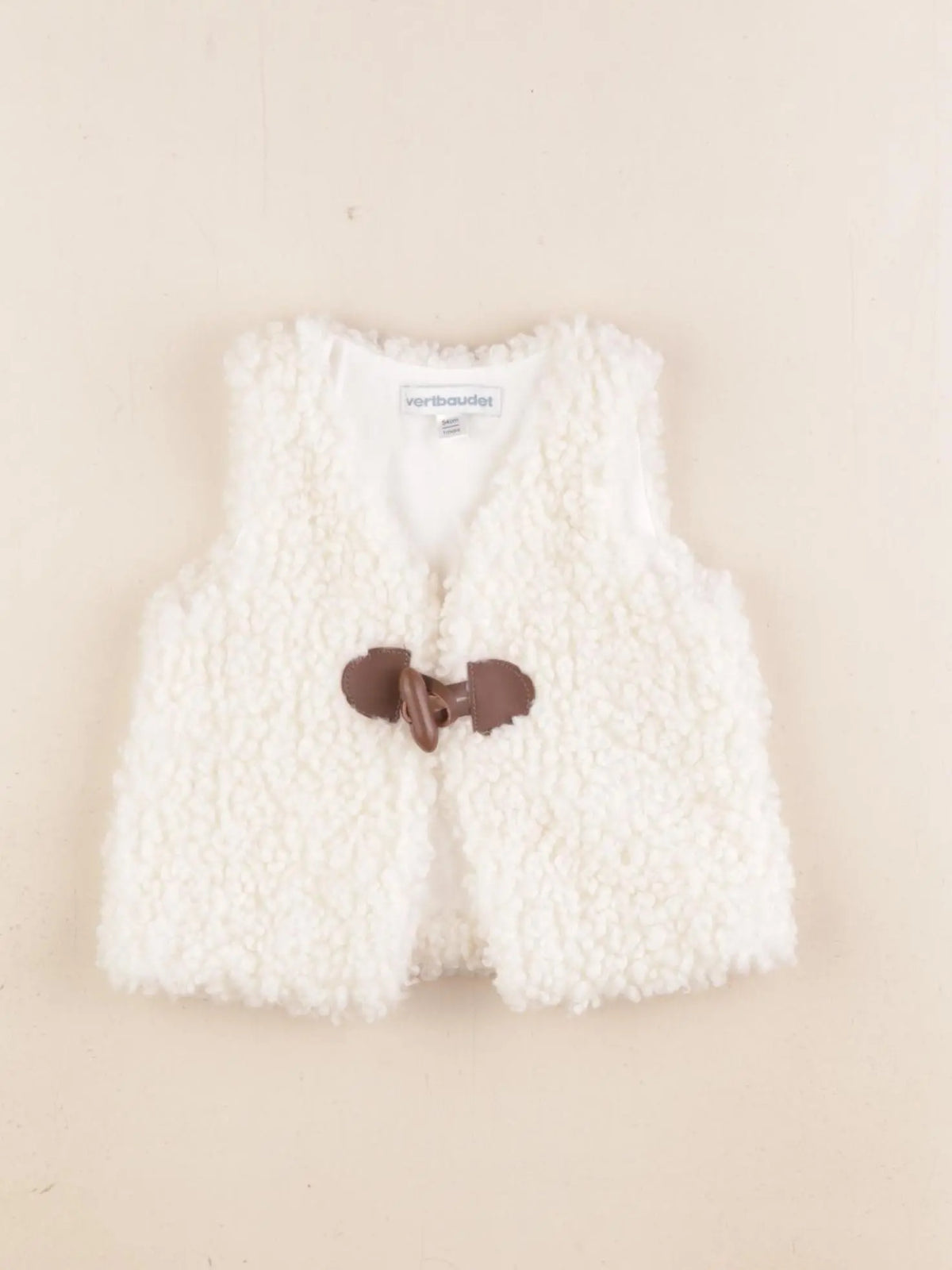 Vertbaudet - gilet beige - 1 mois