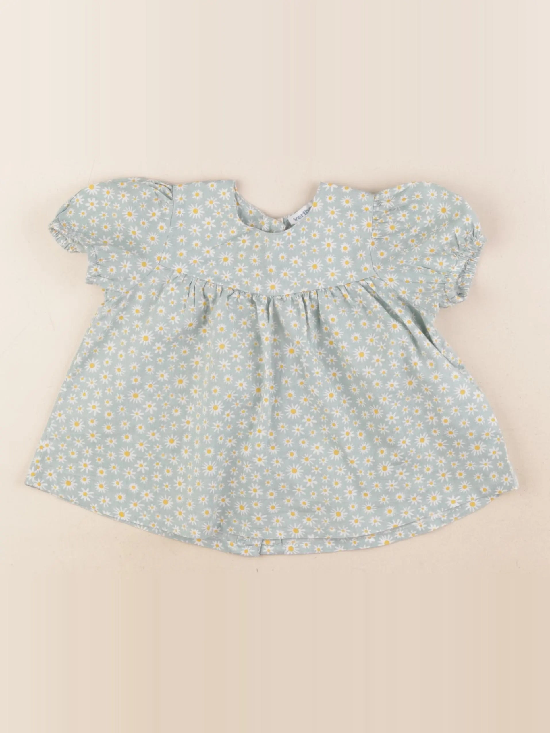 Vertbaudet - blouse vert - 12 mois