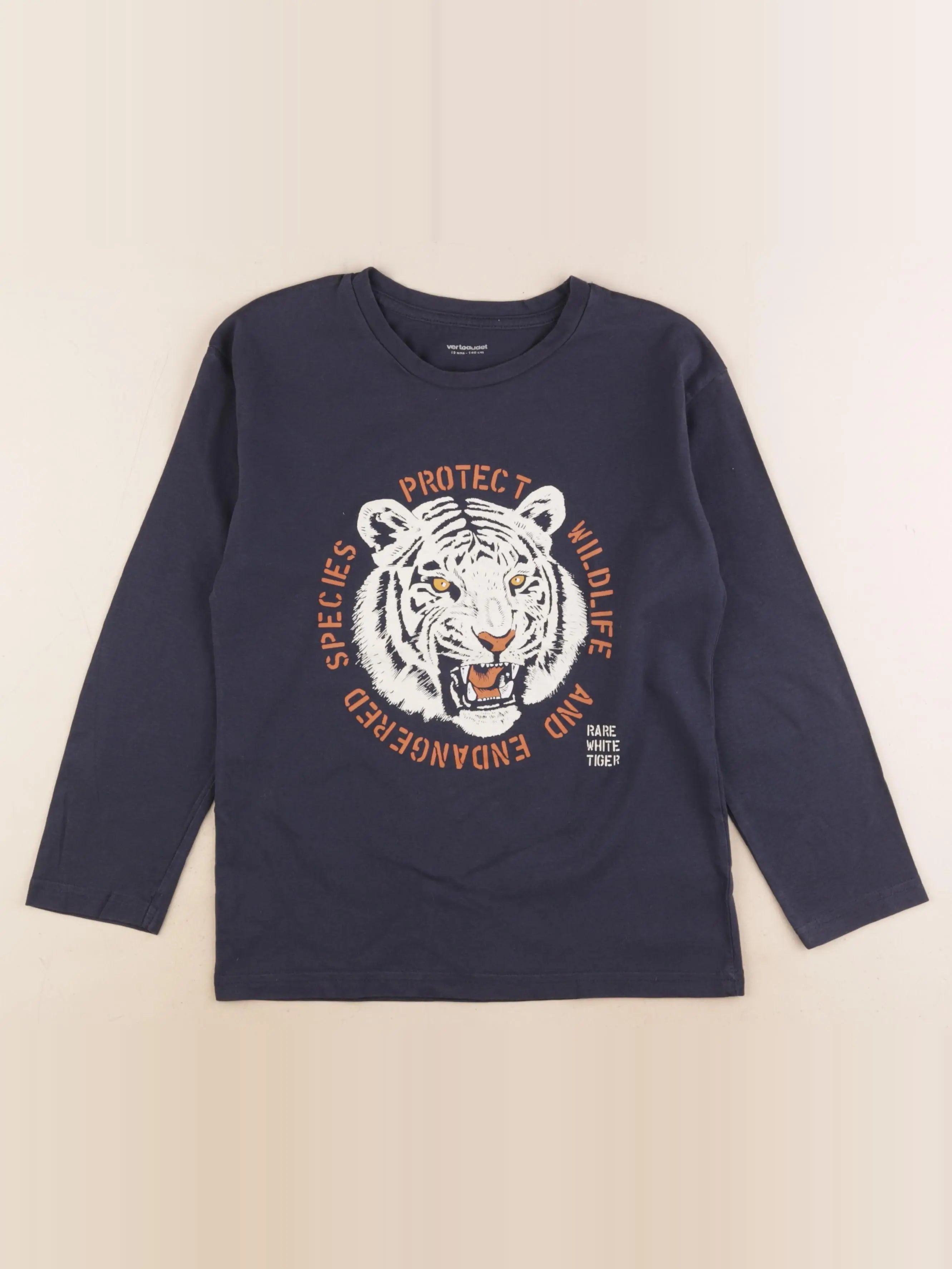 Vertbaudet - tee-shirt bleu - 10 ans
