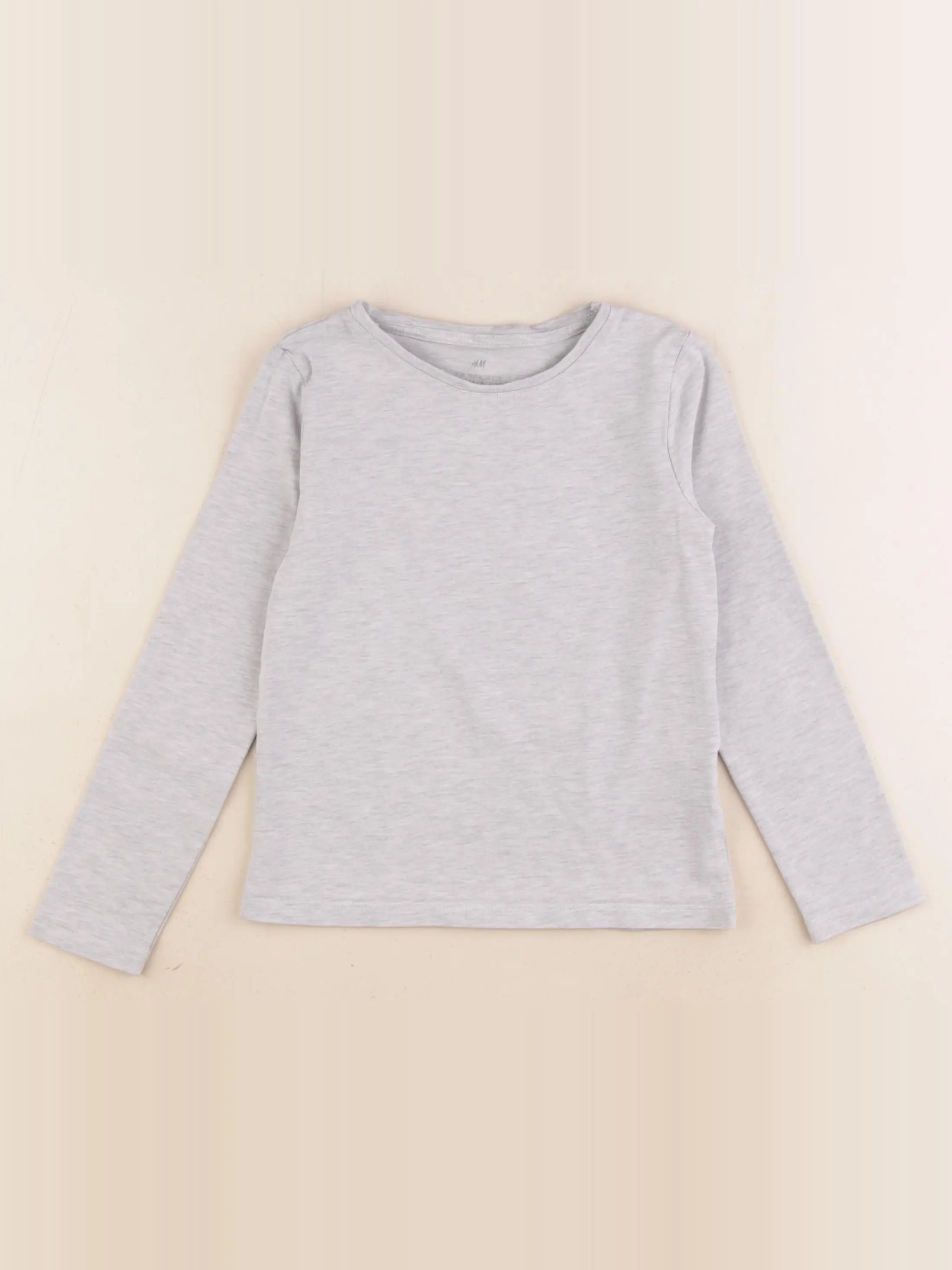 H&M - tee-shirt gris - 4/6 ans