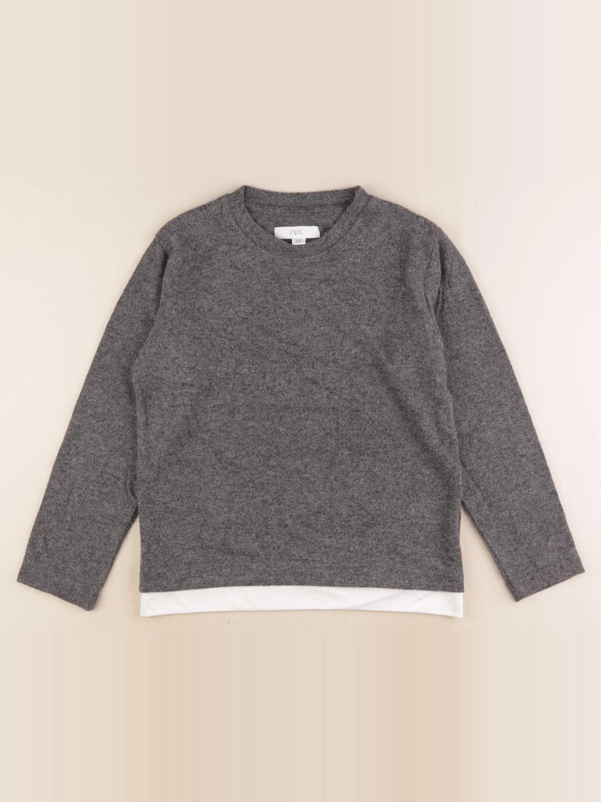 Zara - pull gris - 9 ans