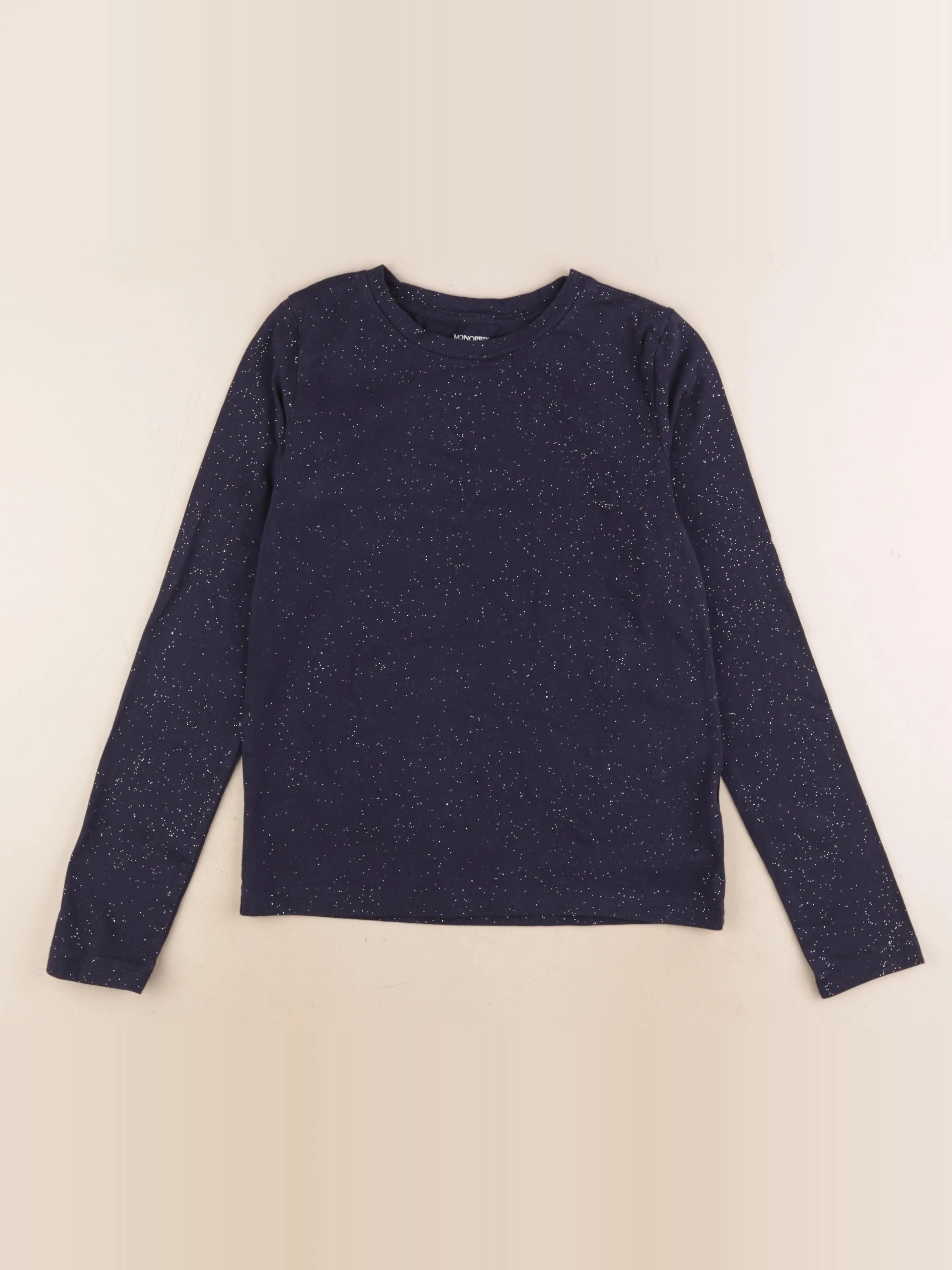 Monoprix - tee-shirt bleu, argent - 12 ans