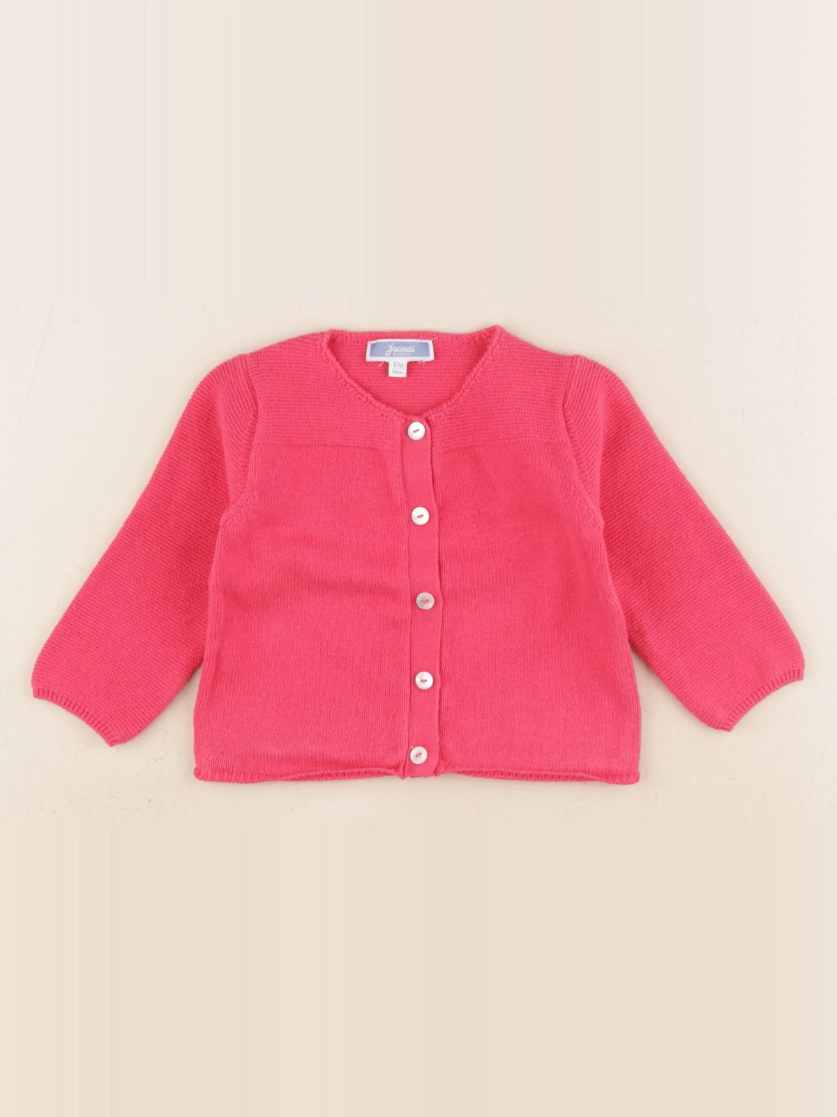 Jacadi - gilet rose - 12 mois