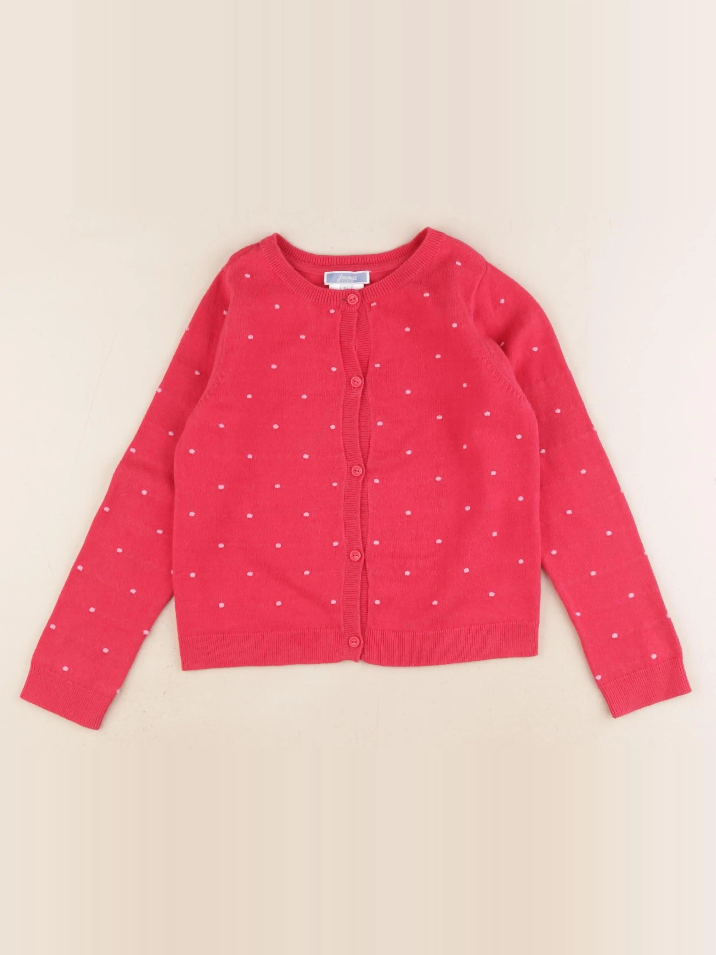 Jacadi - gilet rose - 6 ans