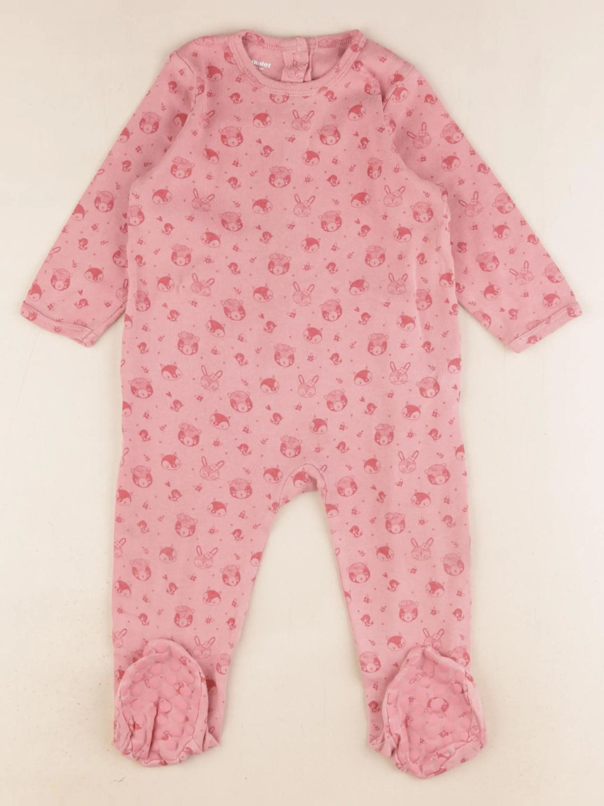 Vertbaudet - pyjama coton rose - 18 mois