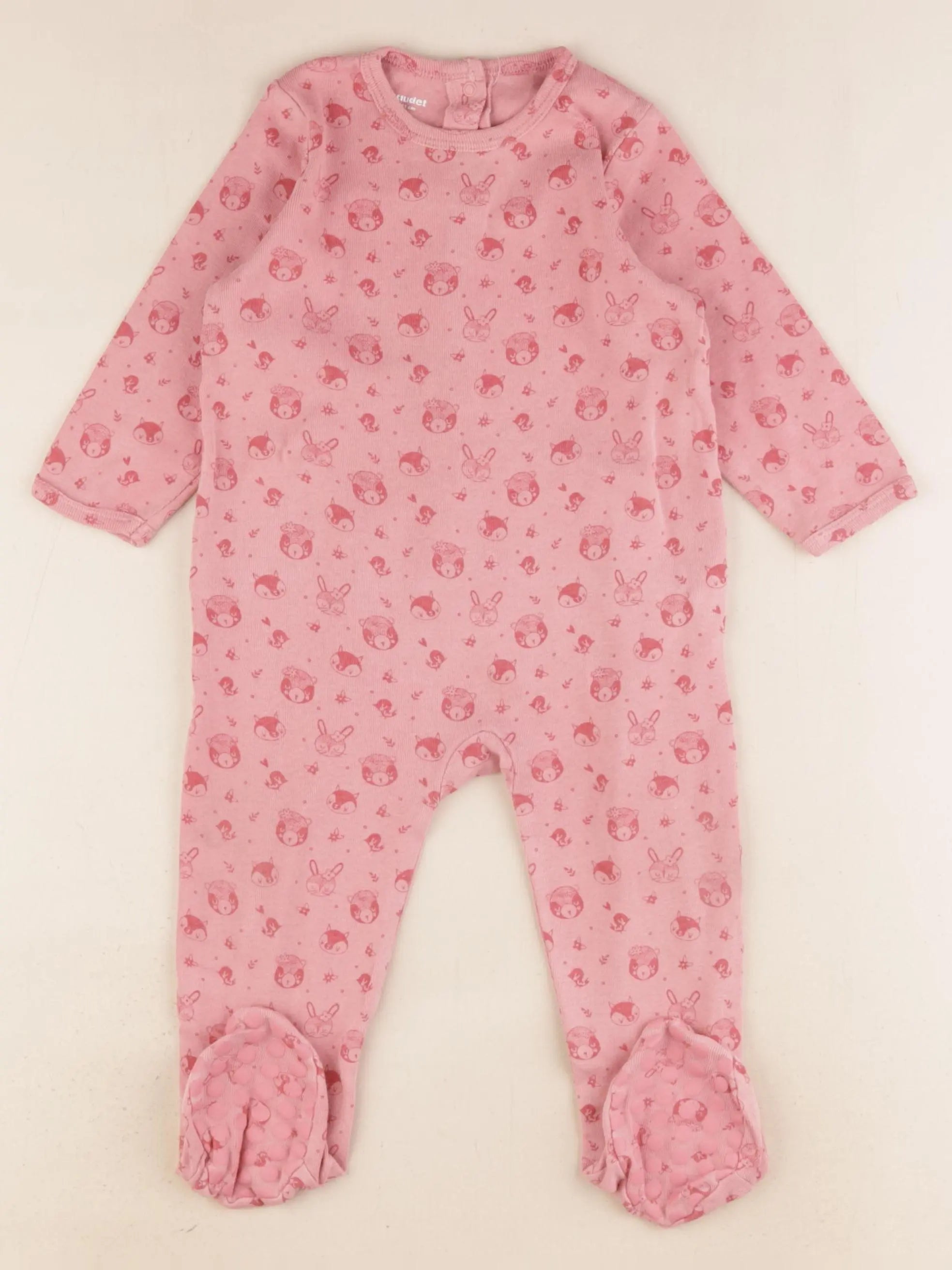 Vertbaudet - pyjama coton rose - 18 mois