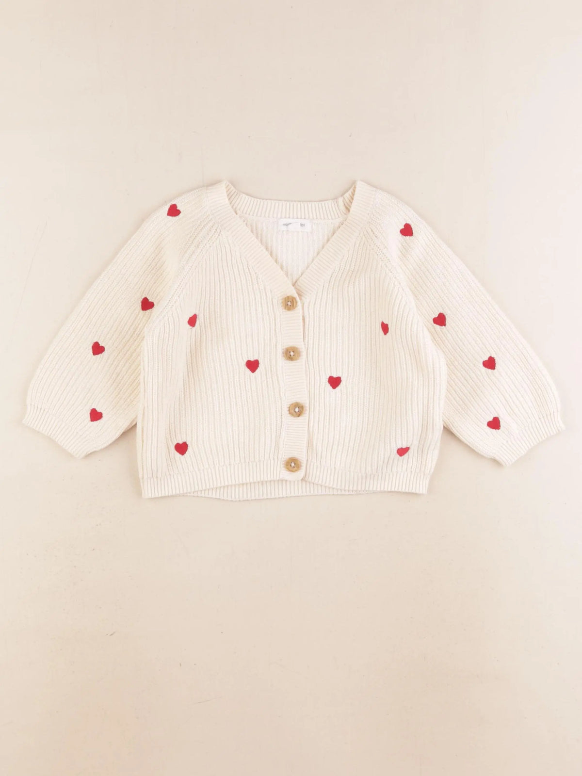 Vertbaudet - gilet beige - 18 mois