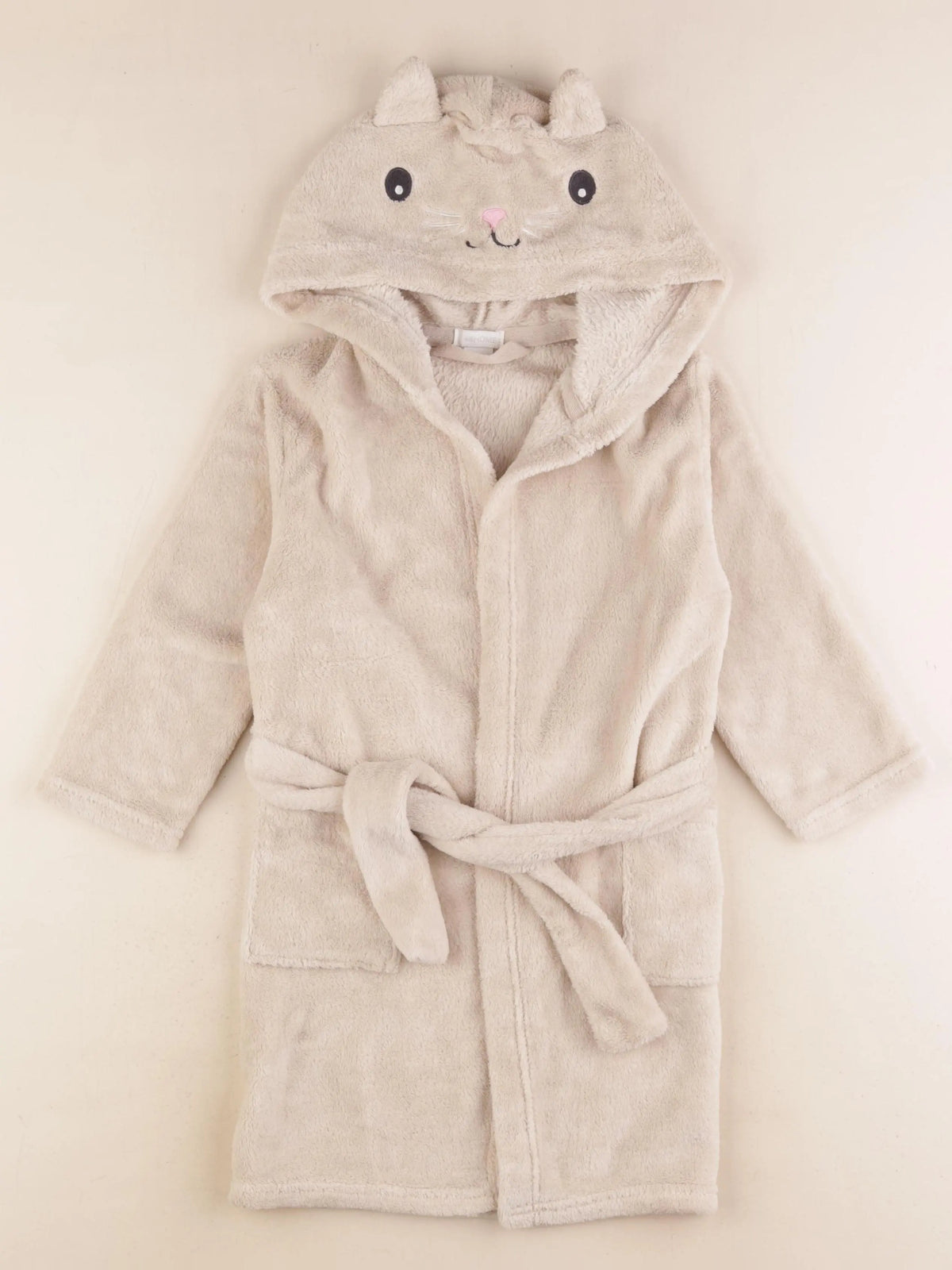 H&M - robe de chambre beige - 2/4 ans