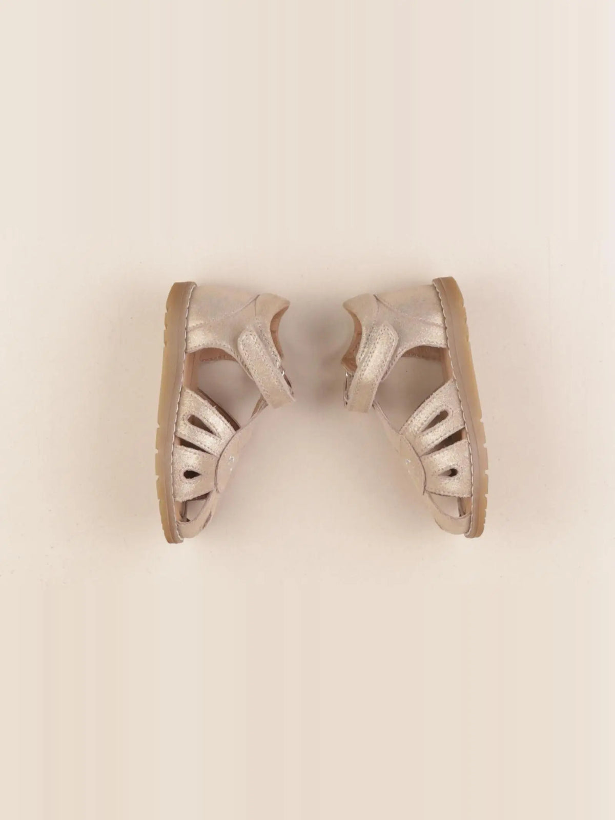 Vertbaudet - sandales or, beige - pointure 25