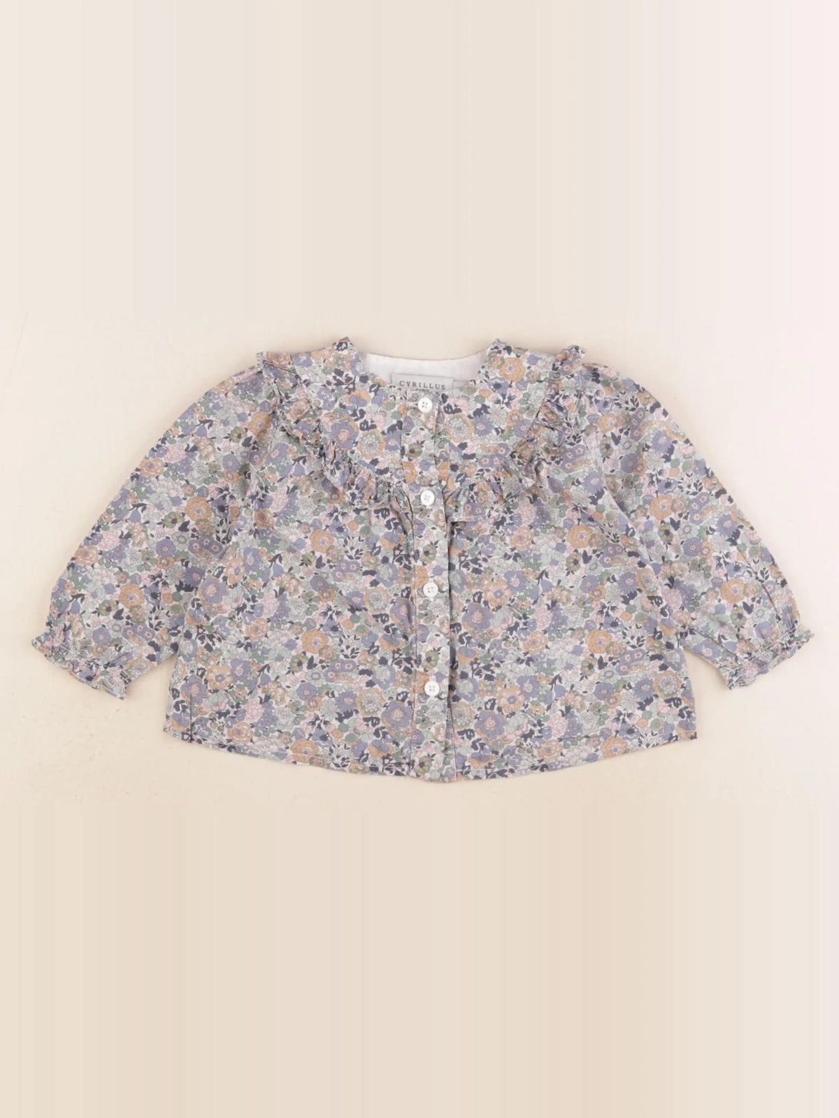 Cyrillus - blouse multicolore - 12 mois