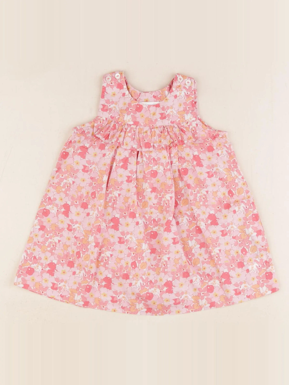 Jacadi - robe liberty rose - 6 mois