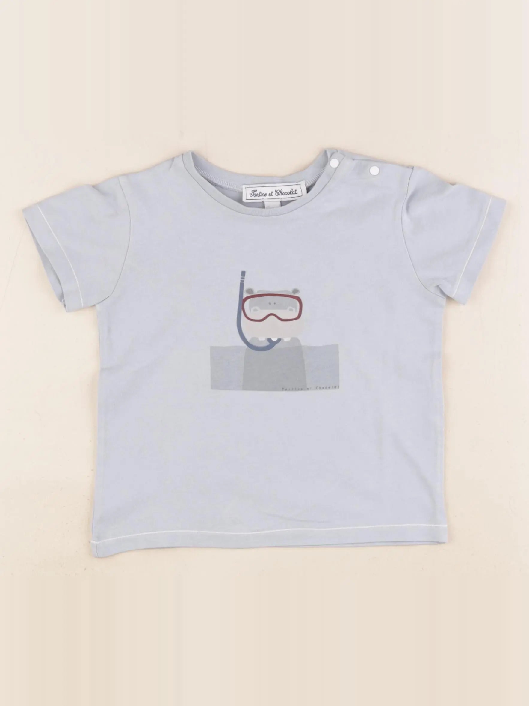 Tartine & Chocolat - tee-shirt bleu - 3 ans
