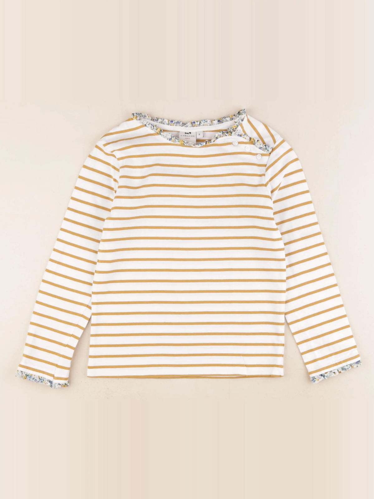 Cyrillus - tee-shirt blanc - 8 ans