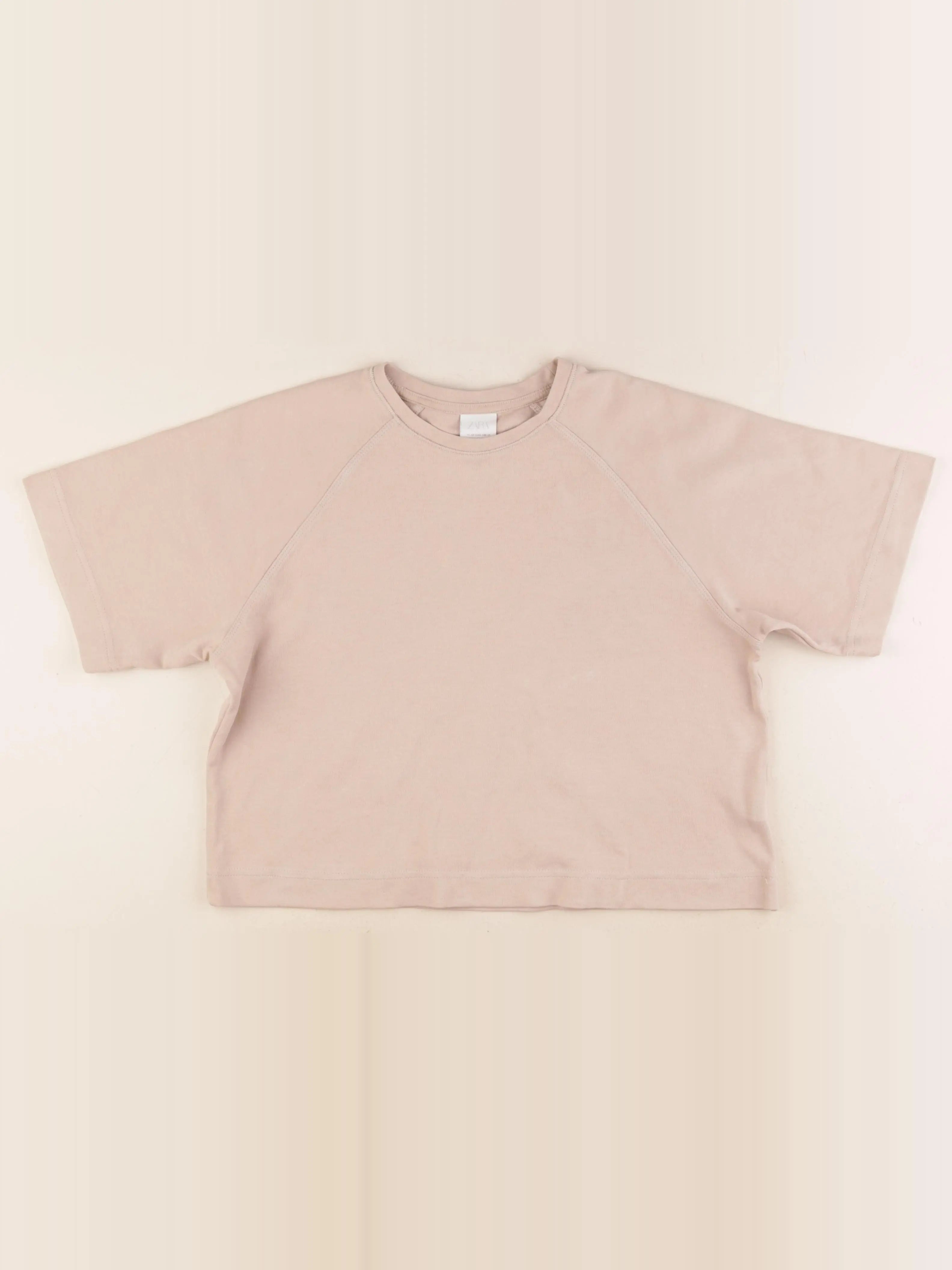 Zara - tee-shirt beige - 11/12 ans