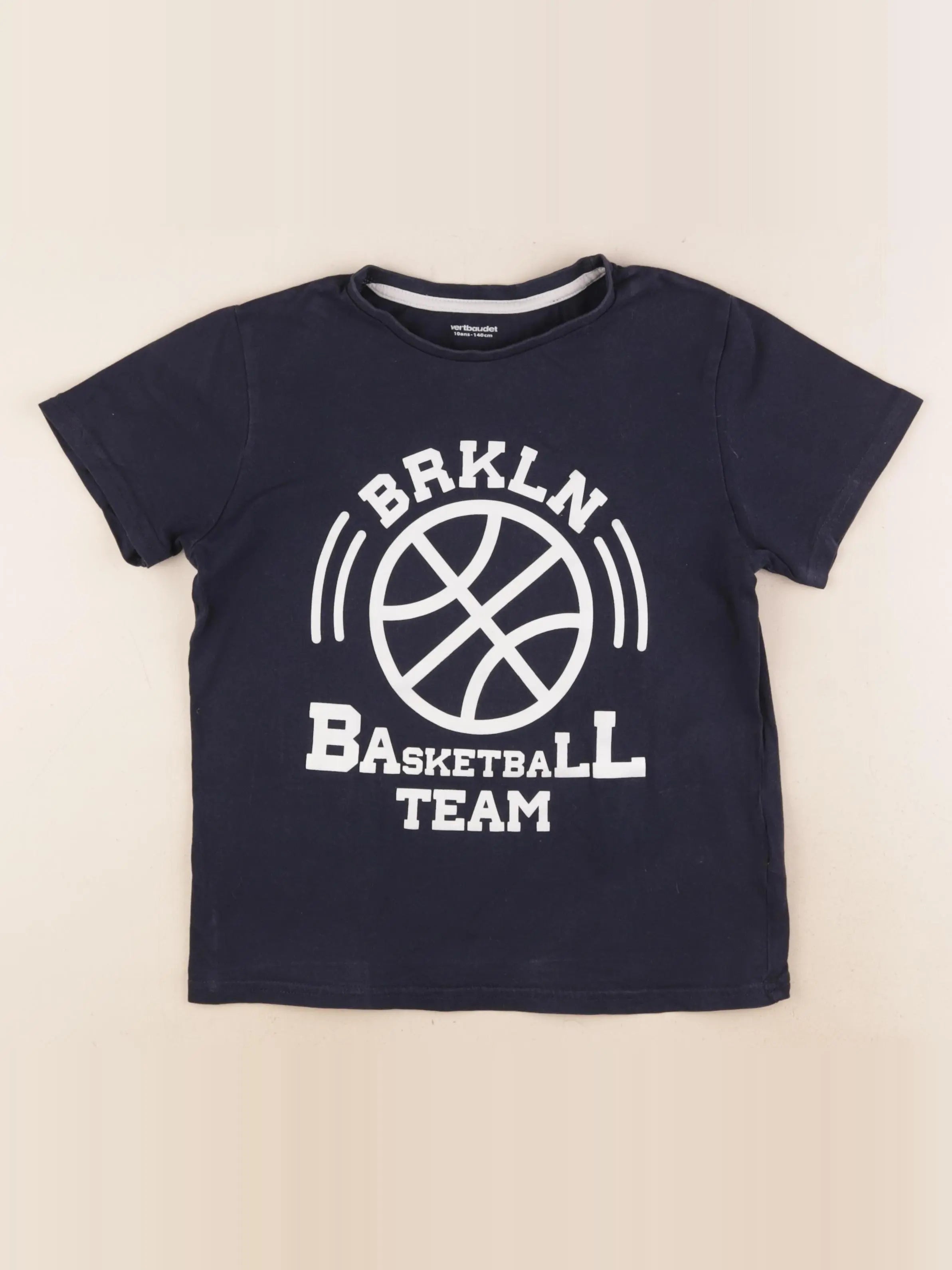 Vertbaudet - tee-shirt bleu - 10 ans